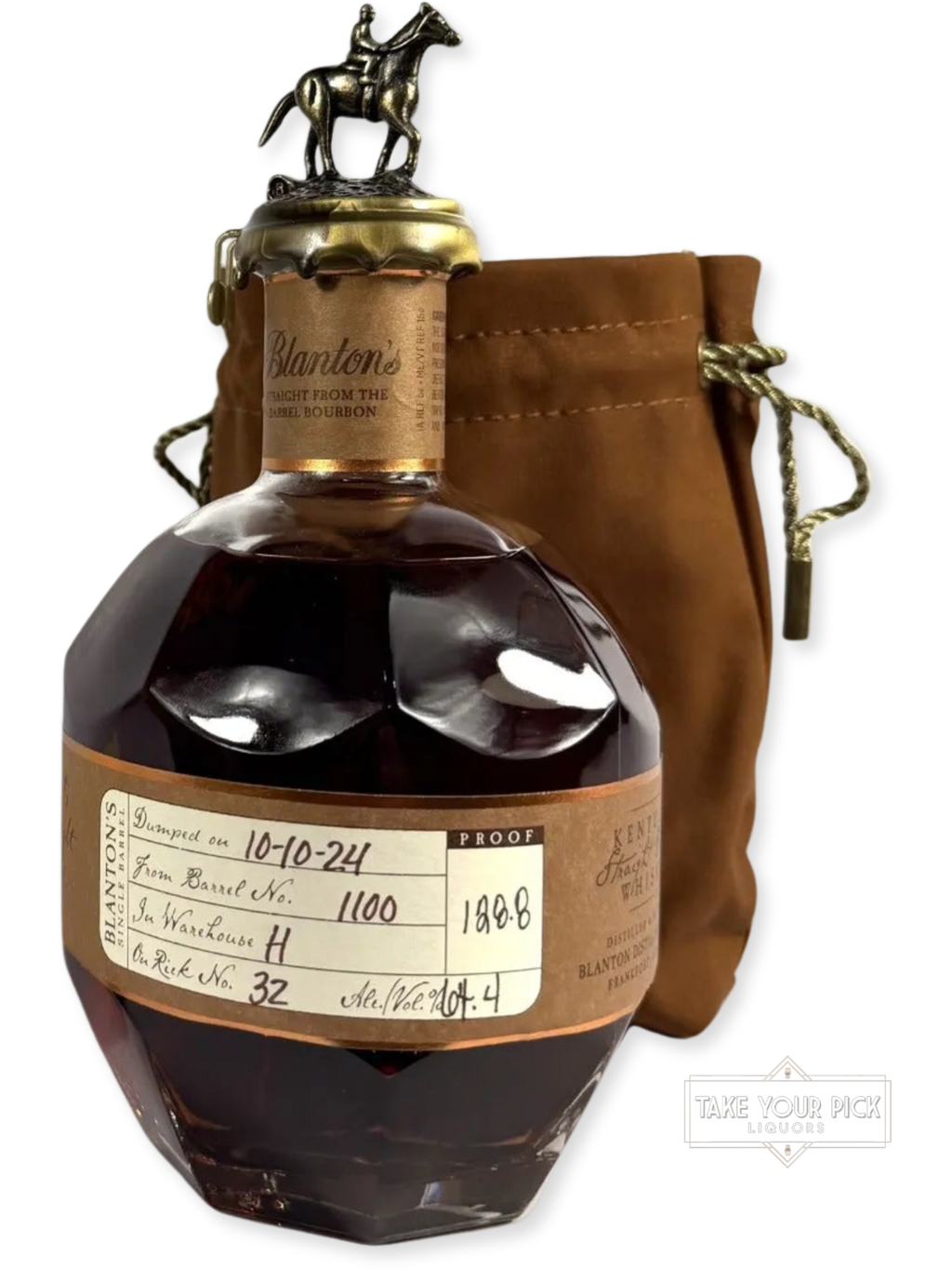 Blanton's Straight From The Barrel 128.8pf. 2024 750ml - 128.8 Proof - Bottle Front