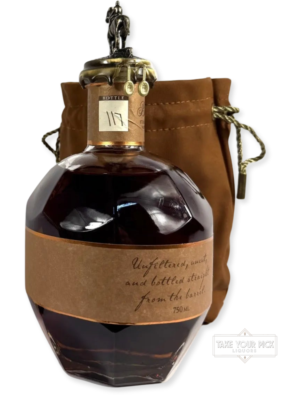 Blanton's Straight From The Barrel 128.8pf. 2024 750ml - 128.8 Proof - Bottle Back