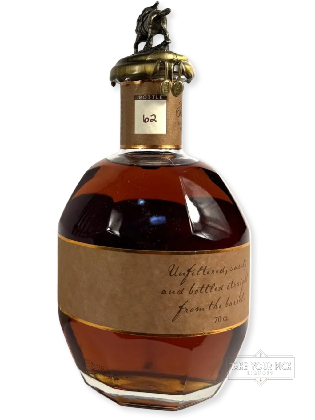 Blanton's Straight From The Barrel 129.8pf. 2021 700ml - 129.8 Proof - Bottle Back