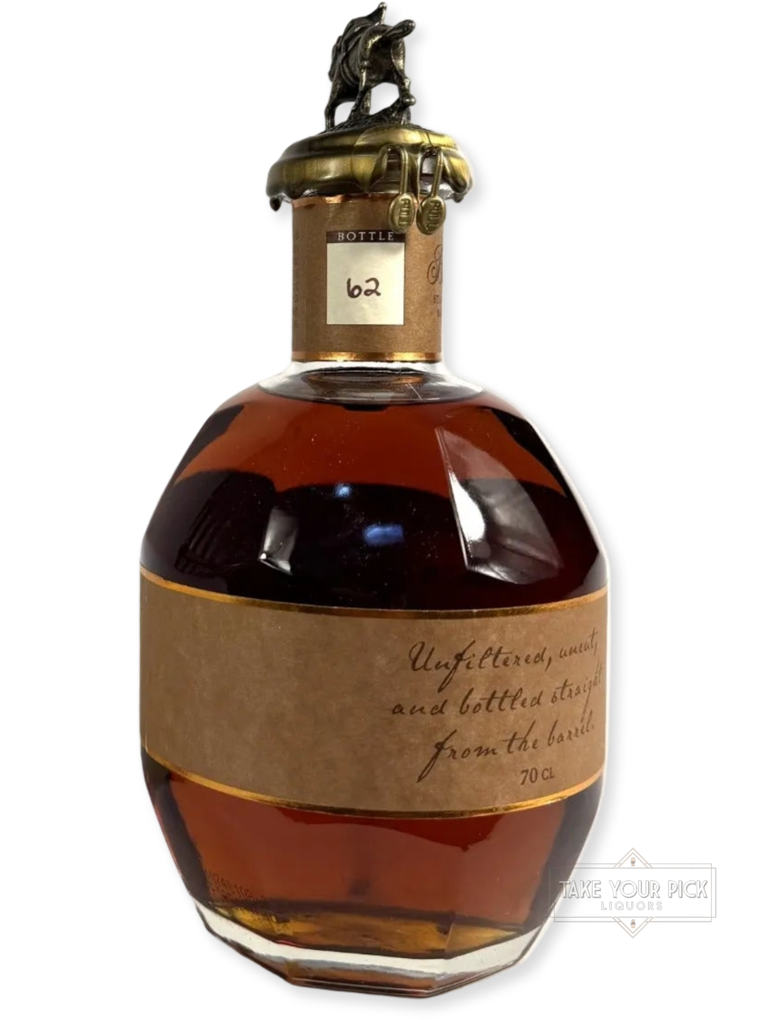 Blanton's Straight From The Barrel 129.8pf. 2021 700ml - 129.8 Proof - Bottle Back