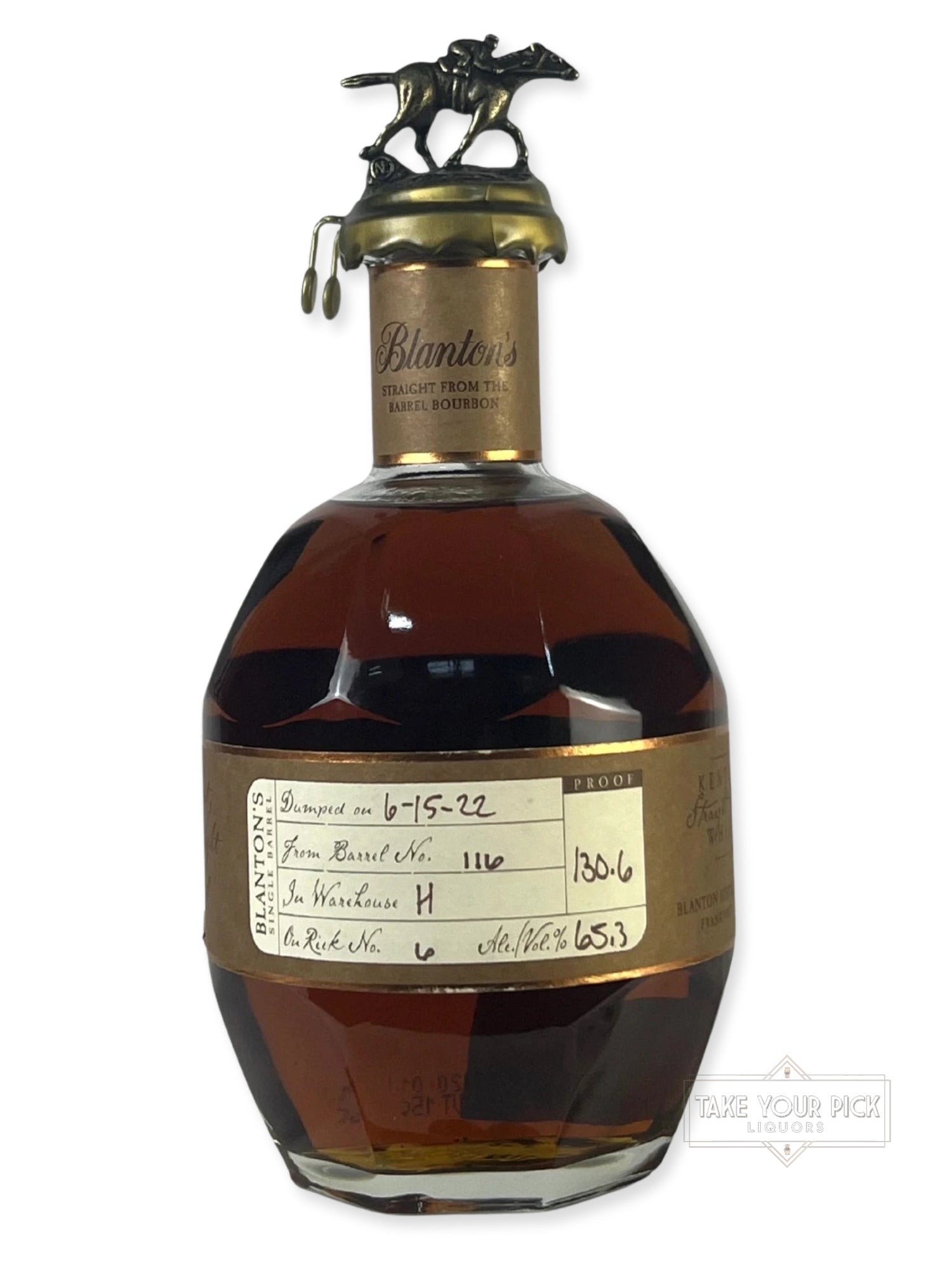 Blanton's Straight From The Barrel 130.6pf. 2022