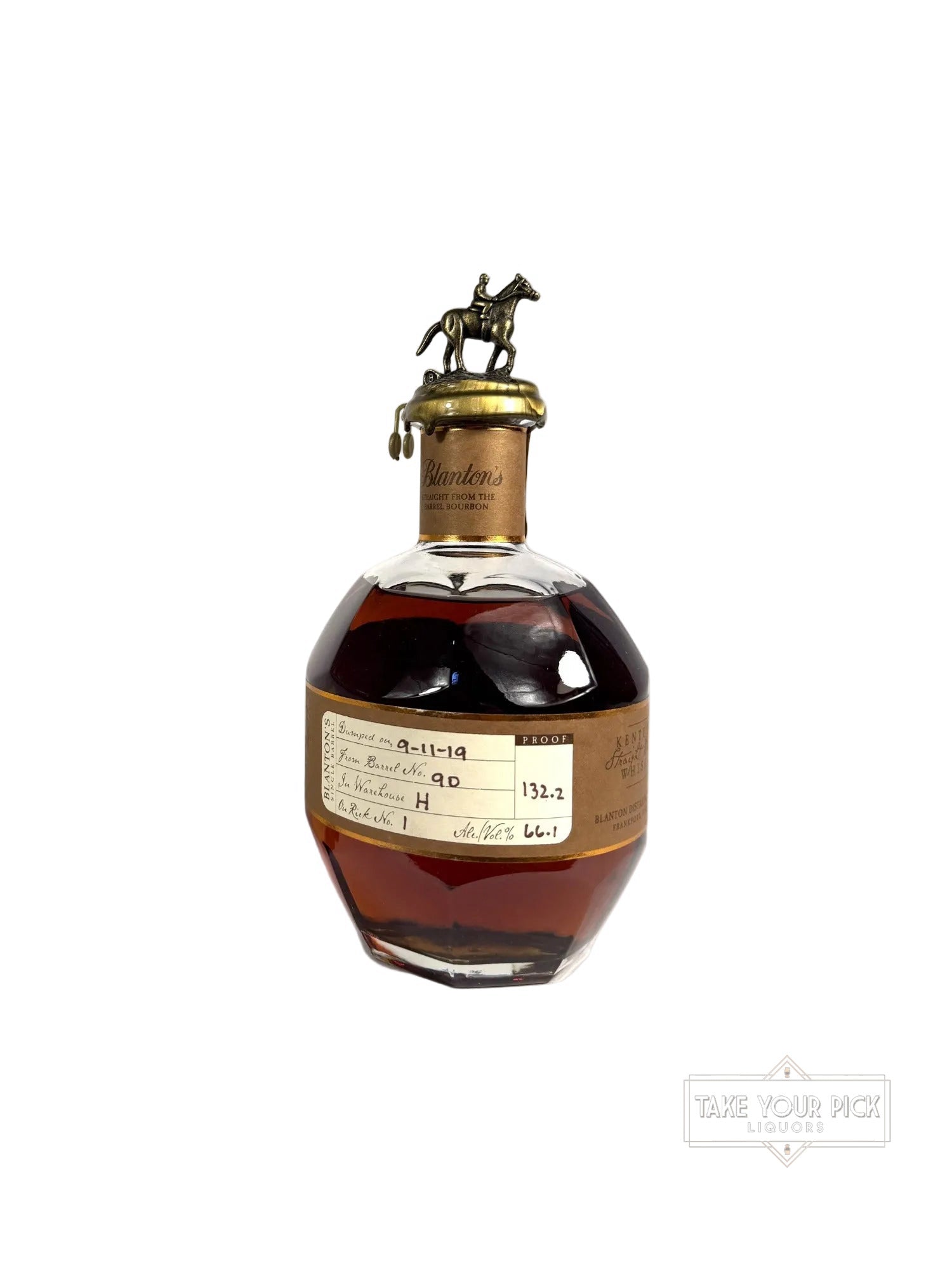Blanton's Straight From The Barrel 132.2pf. 2019 750ml - 132.2 Proof