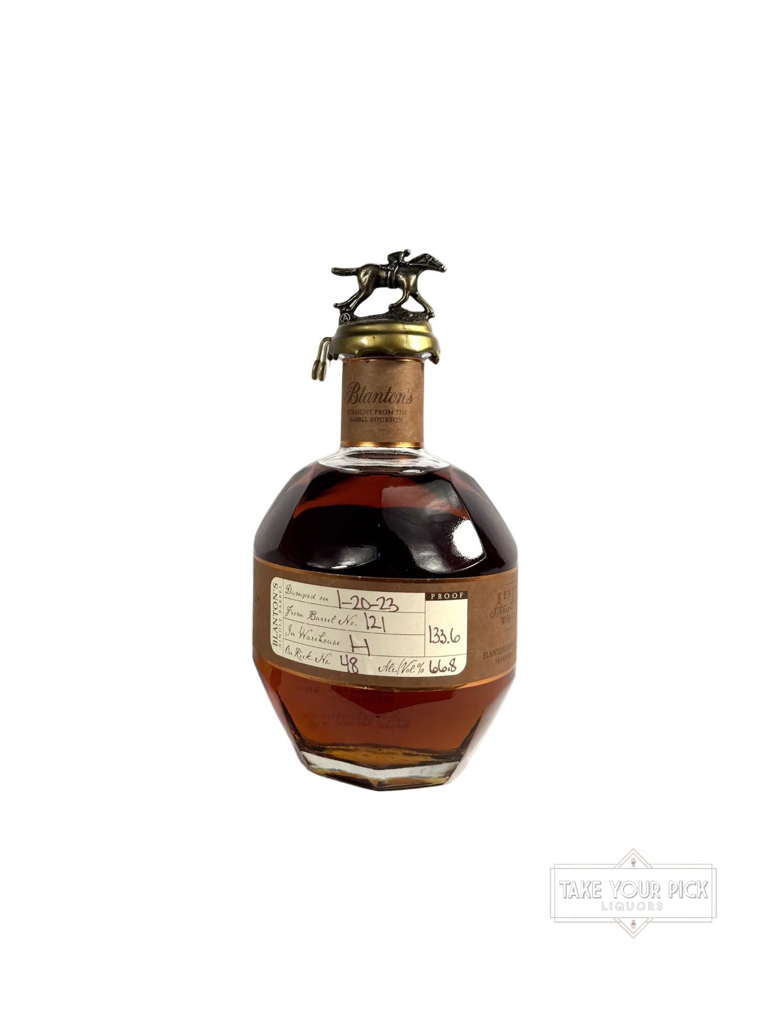 Blanton's Straight From The Barrel 133.6pf 2023 750ml - 133.6 Proof