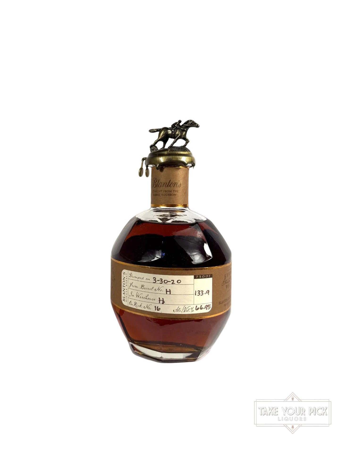 Blanton's Straight From The Barrel 133.9pf. 2020 750ml - 133.9 Proof