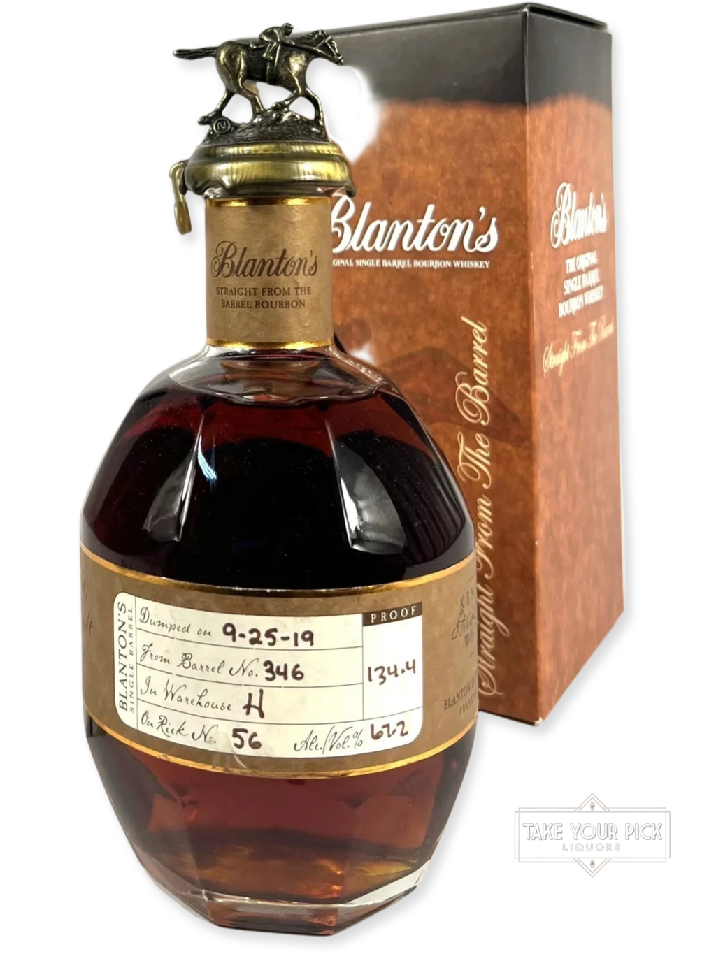 Blanton's Straight From The Barrel 134.4pf. 2019 - 134.4 Proof - Bottle Front