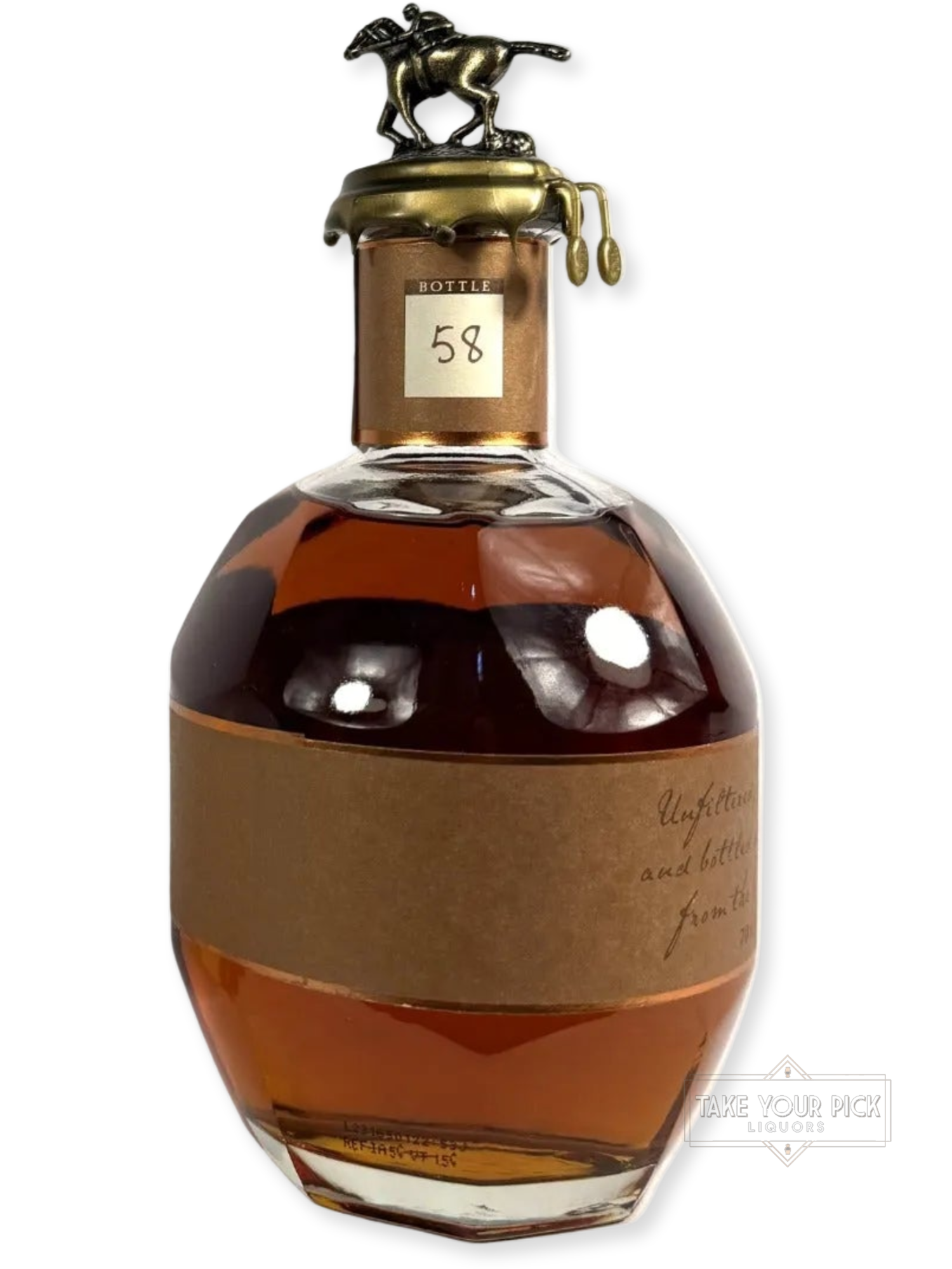 Blanton's Straight From The Barrel Bourbon 122.6pf. 2023 700ml - 122.6 Proof - Bottle Back