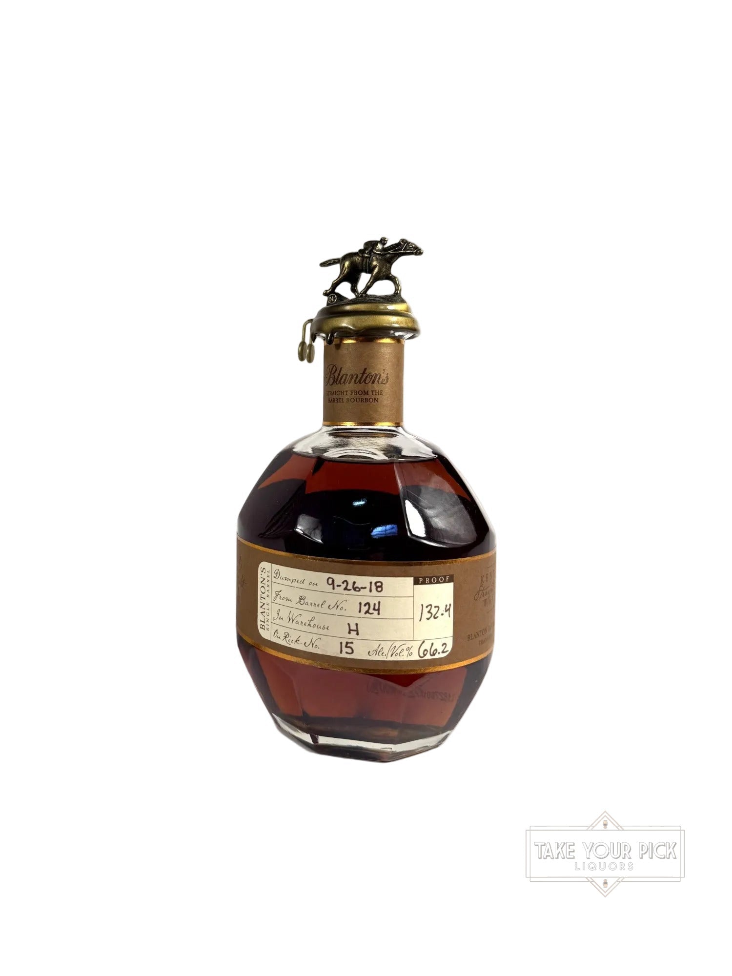 Blanton's Straight From The Barrel Bourbon 132.4pf. 2018 750ml - 132.4 Proof