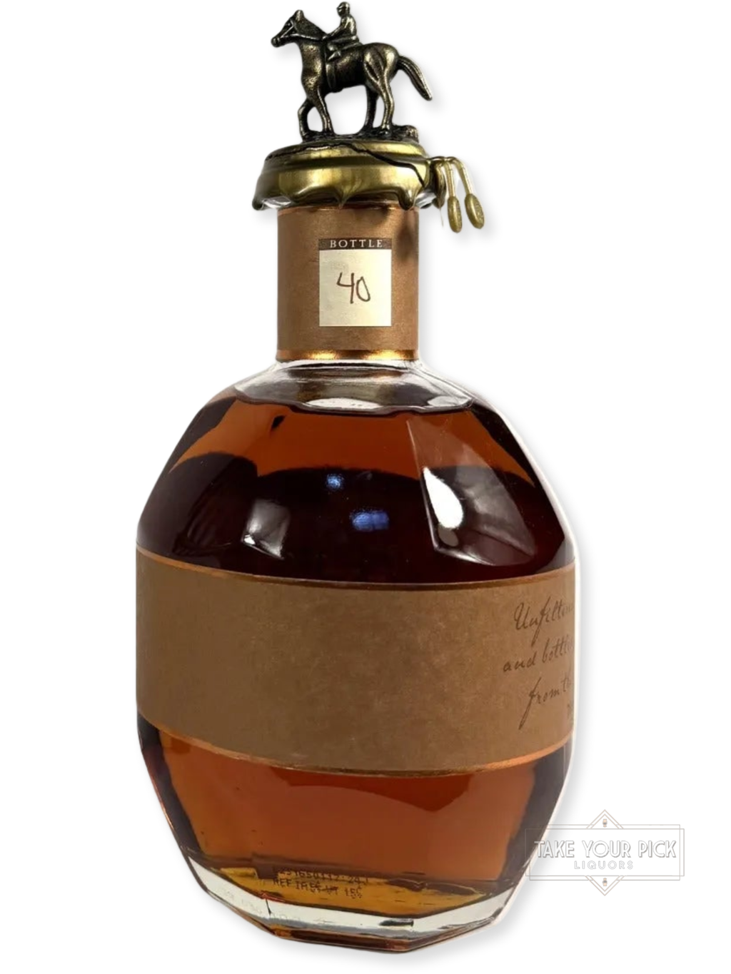 Blanton's Straight from the Barrel 122.6pf. 2023 700ml - 122.6 Proof - Bottle Back