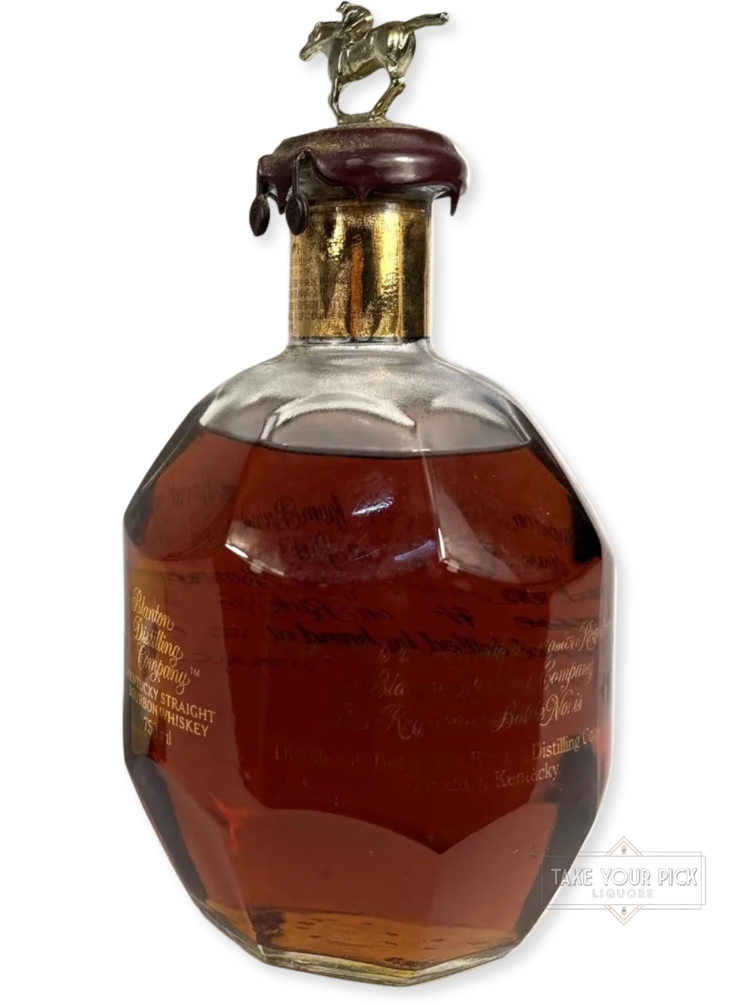 Blanton's Takara Gold 1998 - 103 Proof - Bottle Back