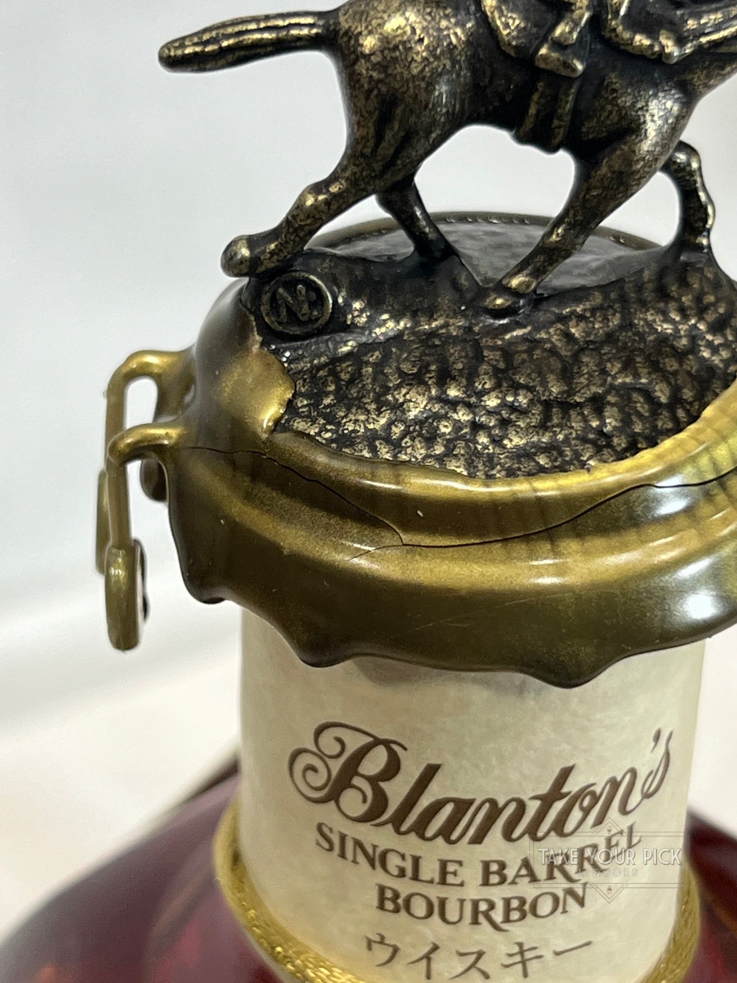 Blanton's Takara Red Single Barrel 750ml Damaged Wax
