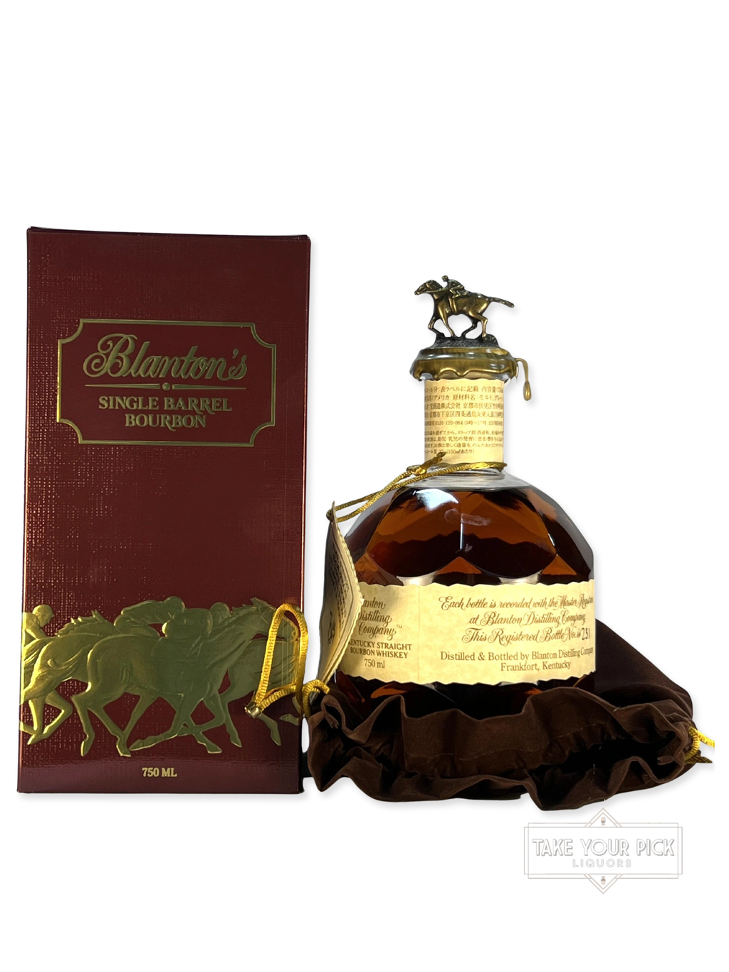 Blanton's Takara Red Single Barrel 750ml (Takara Red) - 93 Proof