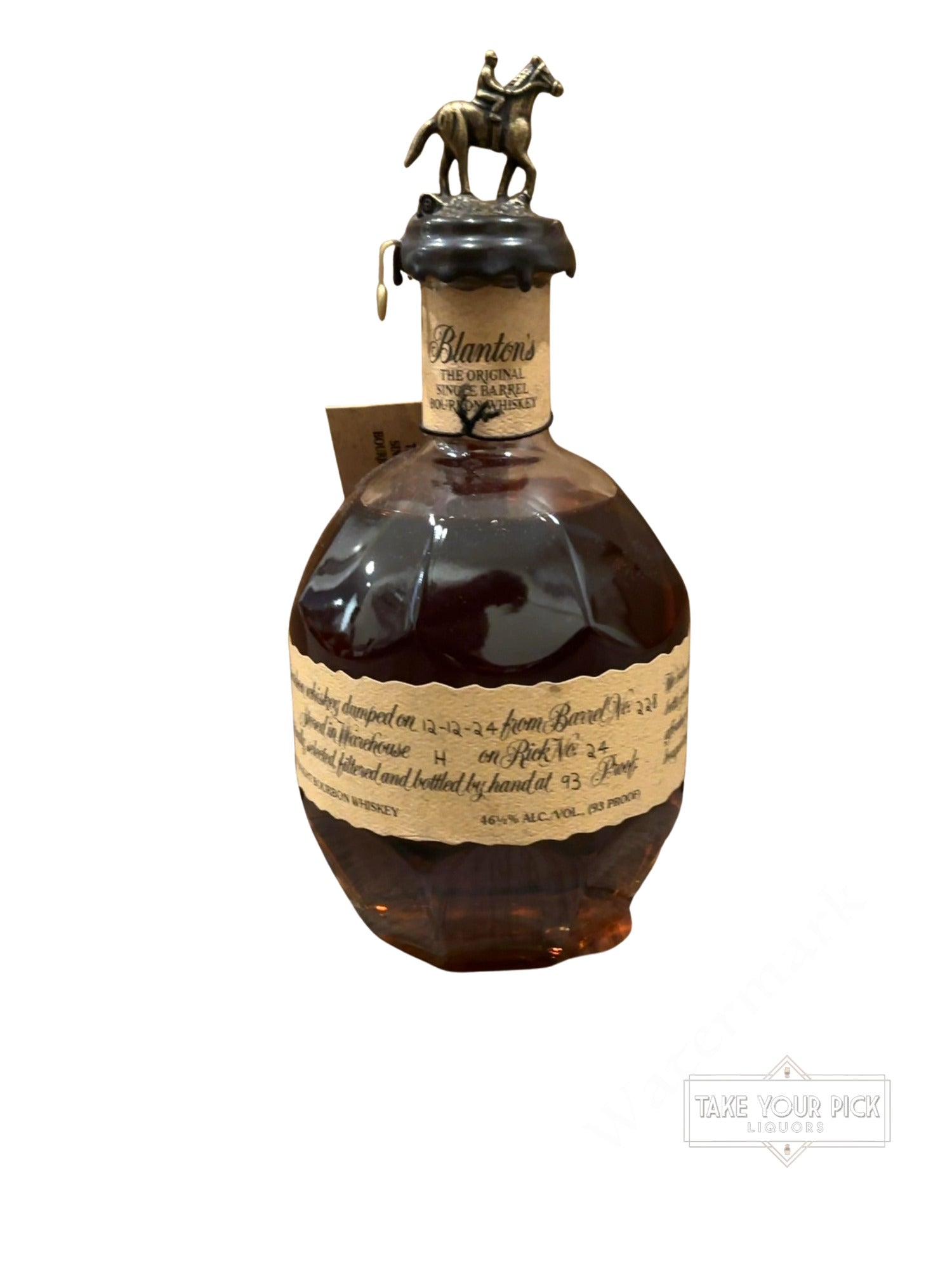 Blanton's The Original Single Barrel Bourbon Whiskey 93 Proof