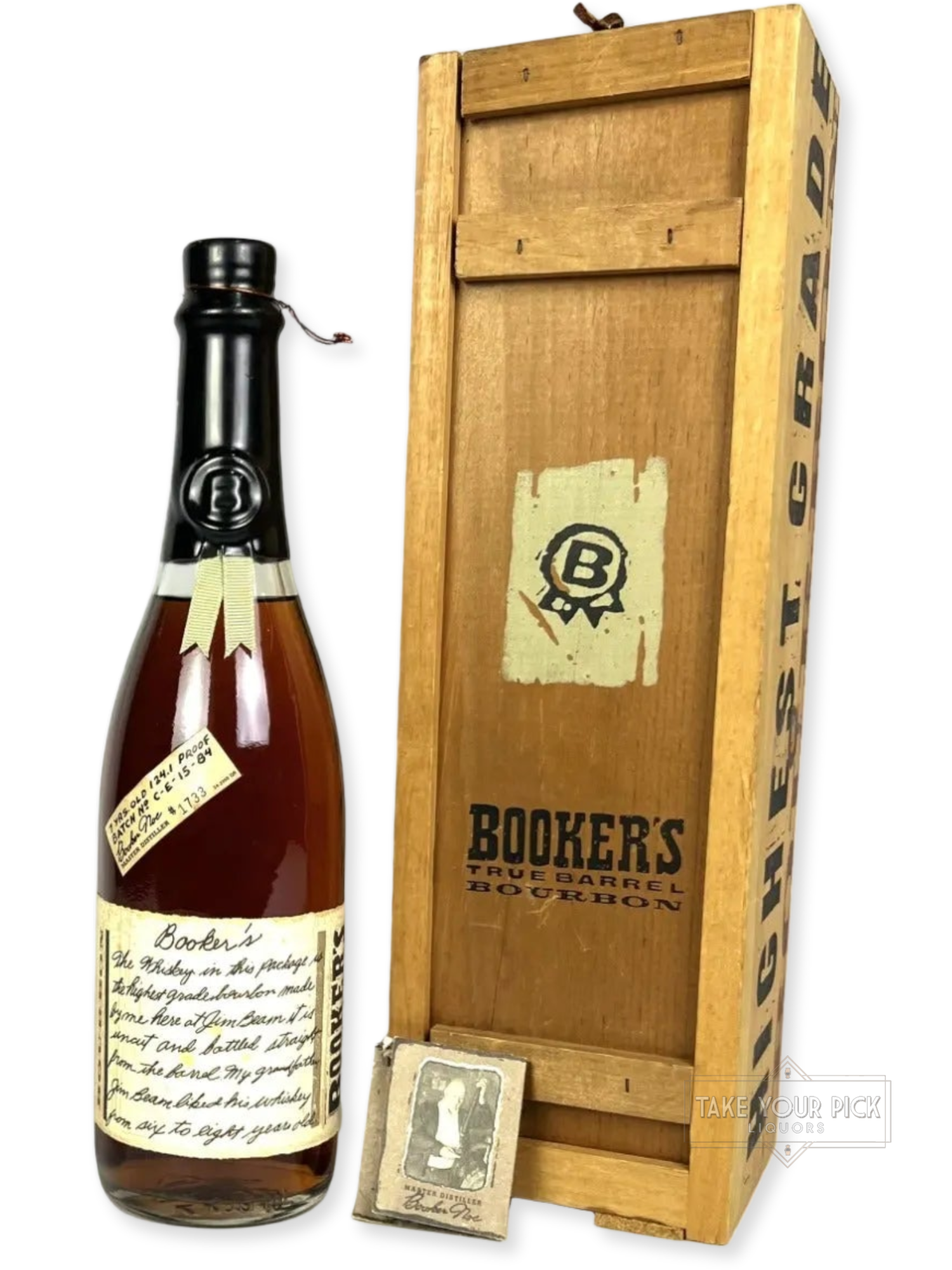 Booker's Black Wax 1984 - 124.1 Proof - Bottle Front