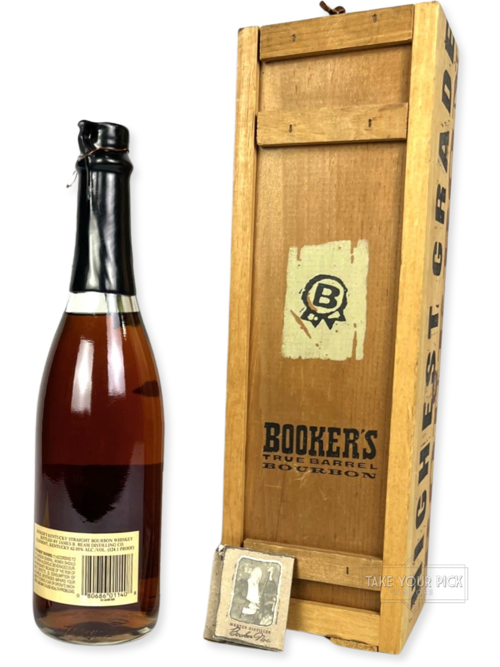 Booker's Black Wax 1984 - 124.1 Proof - Bottle Back
