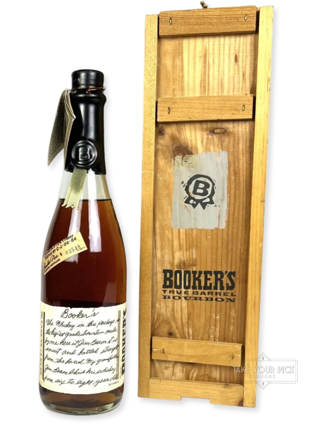 Booker's Black wax 1986 - 124.9 Proof - Bottle Front