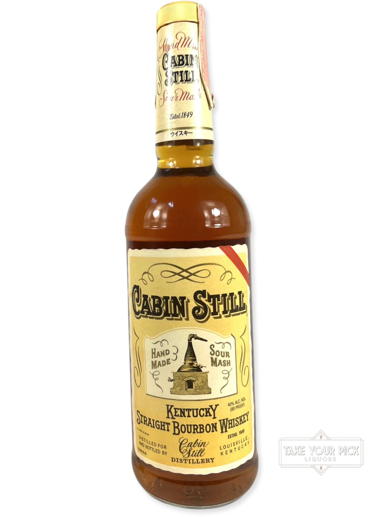 Cabin Still (Stitzel Weller) 1989 - 80 Proof - Bottle Front