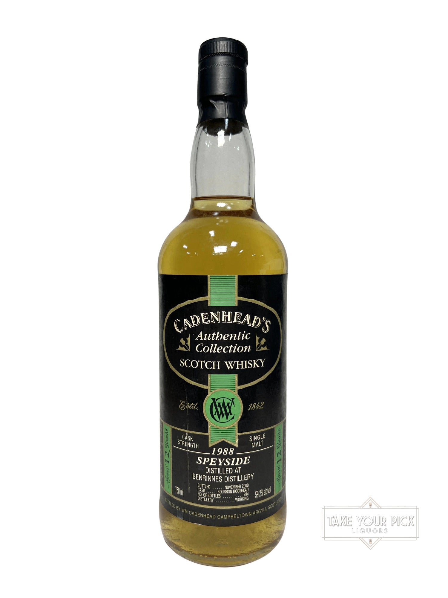 Cadenhead's Benrinnes 12-year 2000 - 118.4 Proof