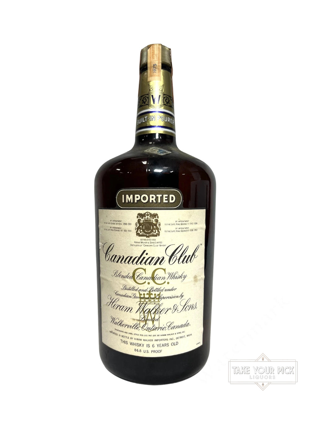 Canadian Club 6-year 1975 1.75 Liter