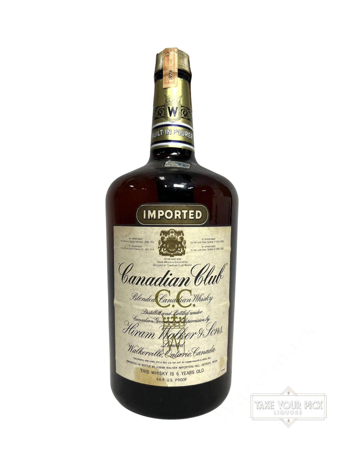 Canadian Club 6-year 1976 1.75 Liter