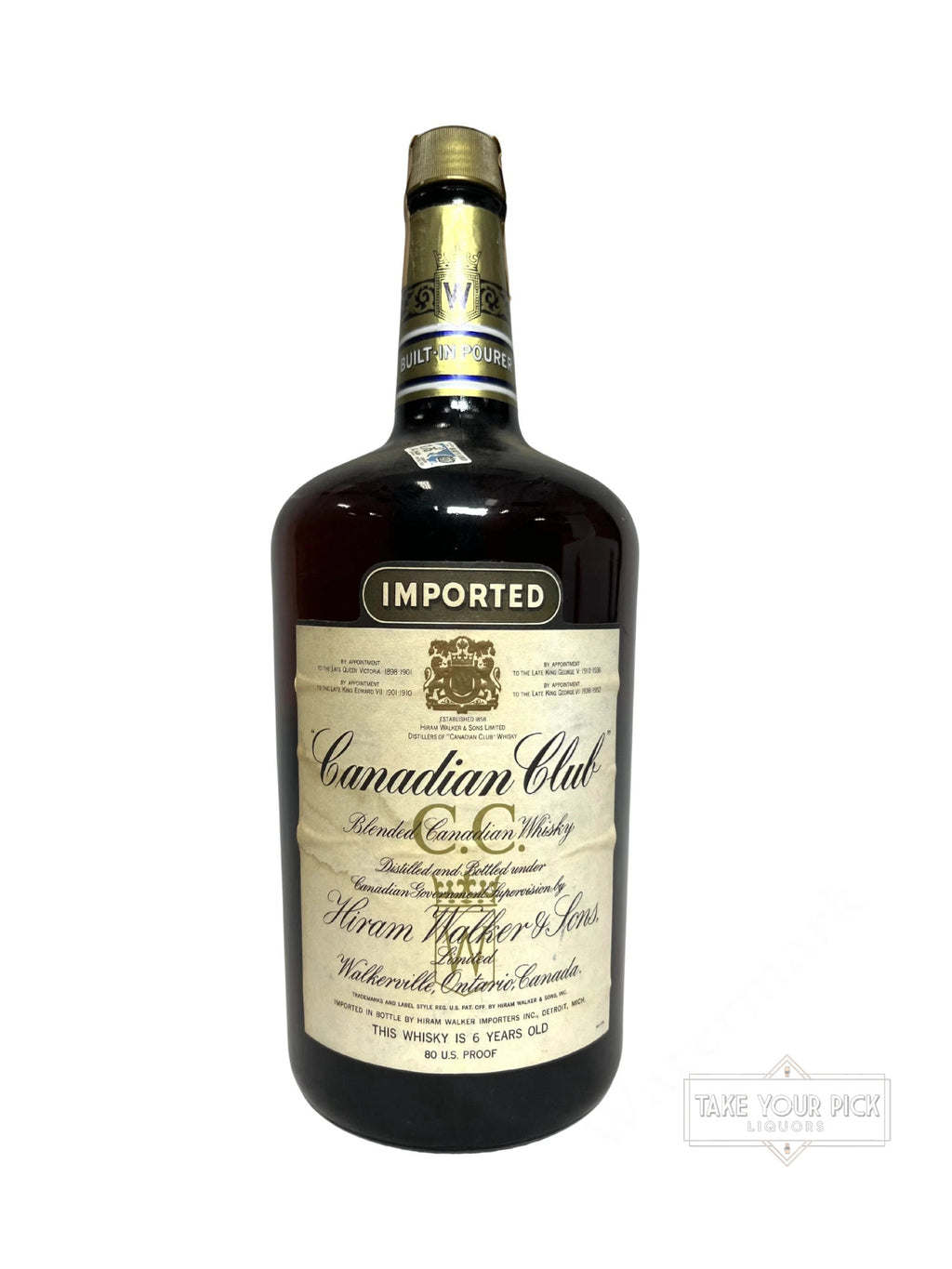Canadian Club 6-year 1980 1.75 Liter