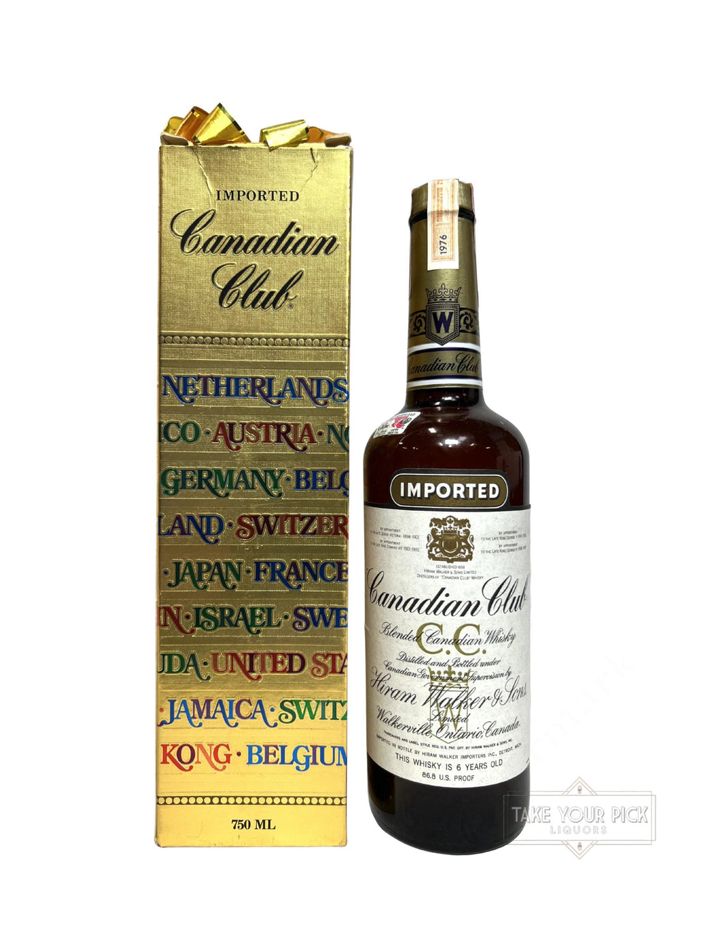 Candian Club 6-year 1976 with box