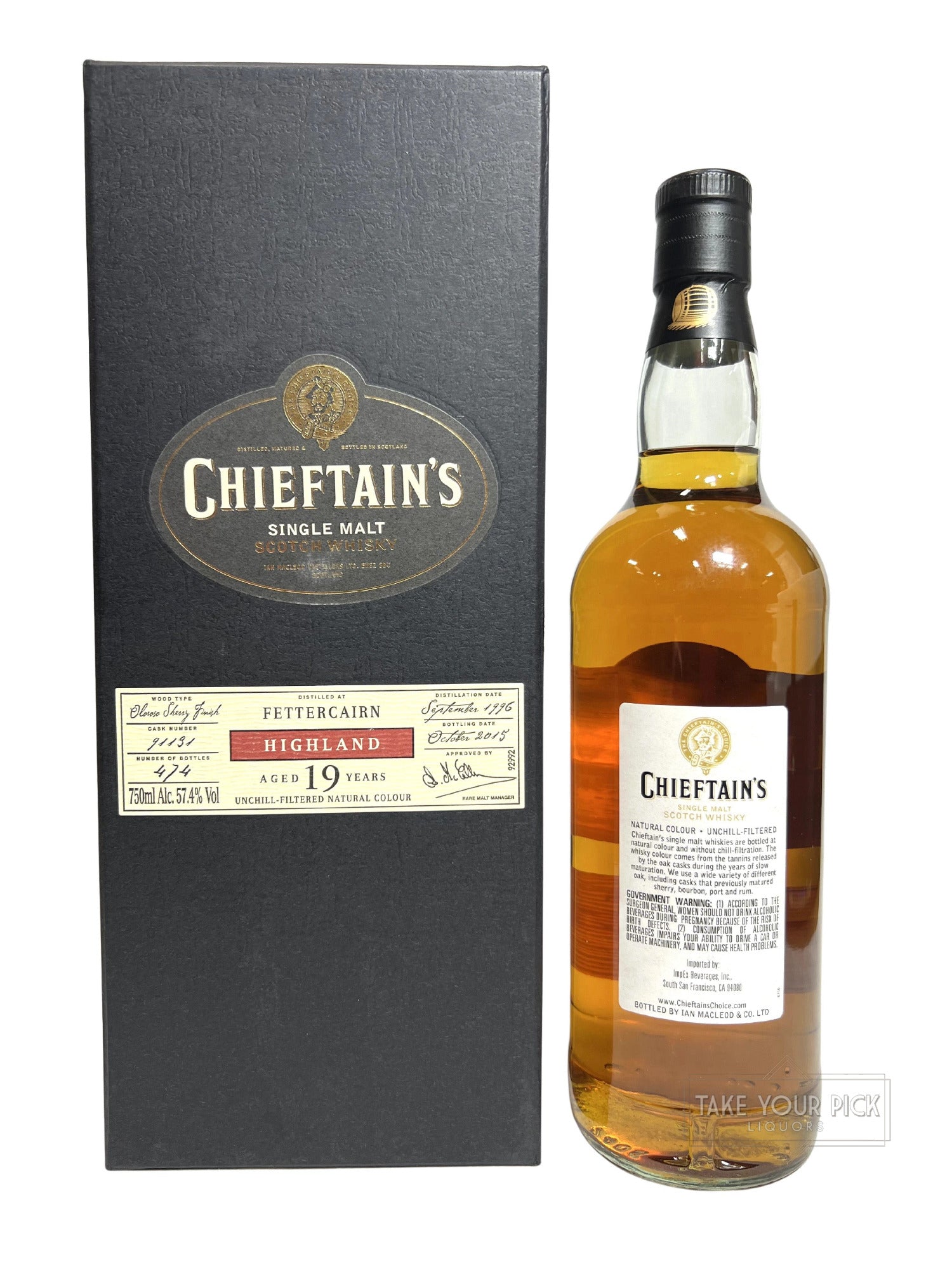 Chieftain's Fettercairn 19-year 2015 - 114.8 Proof