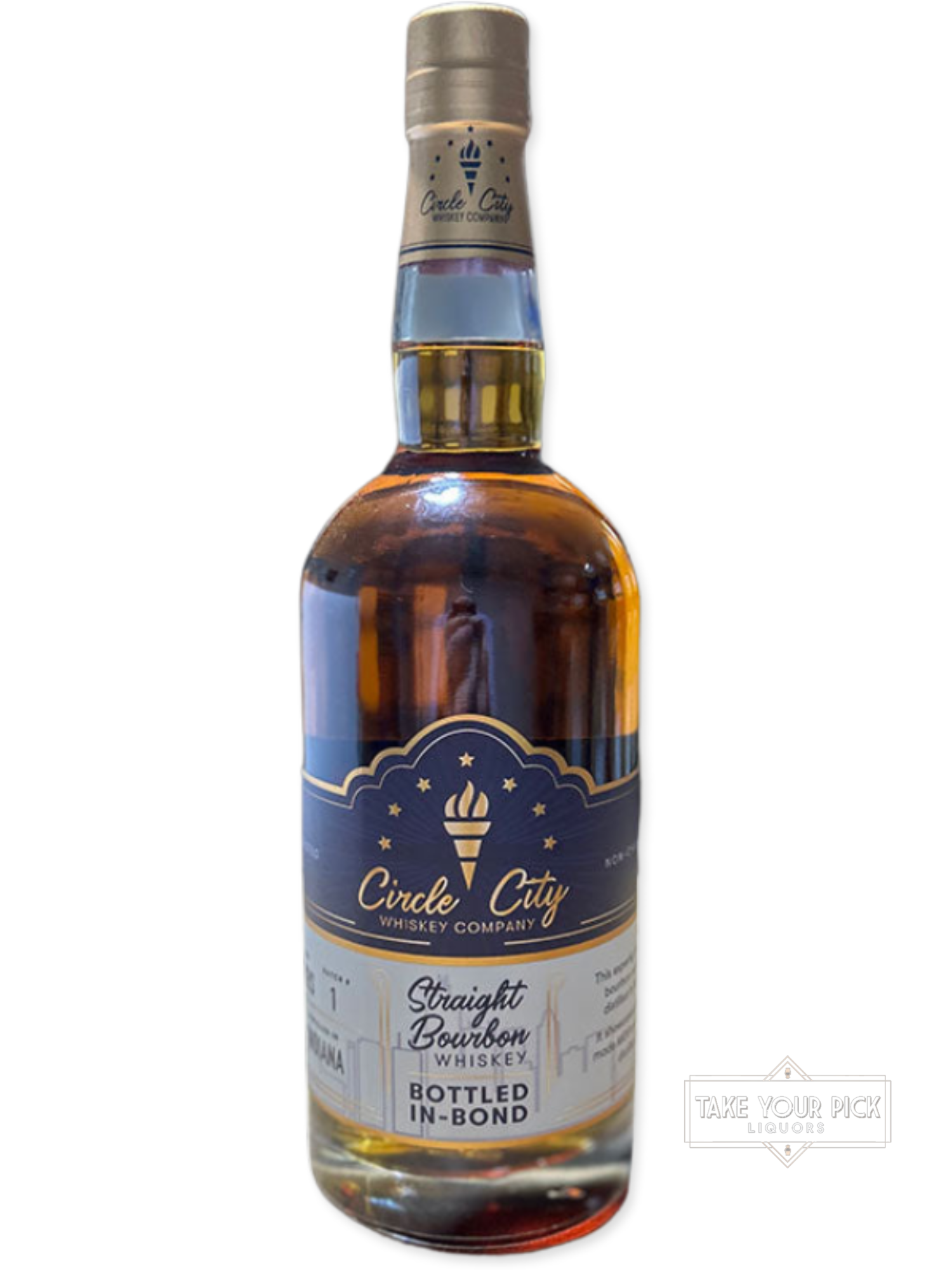 Circle City Bottled-in-Bond Straight Bourbon Whiskey - 100 Proof - Bottle Front