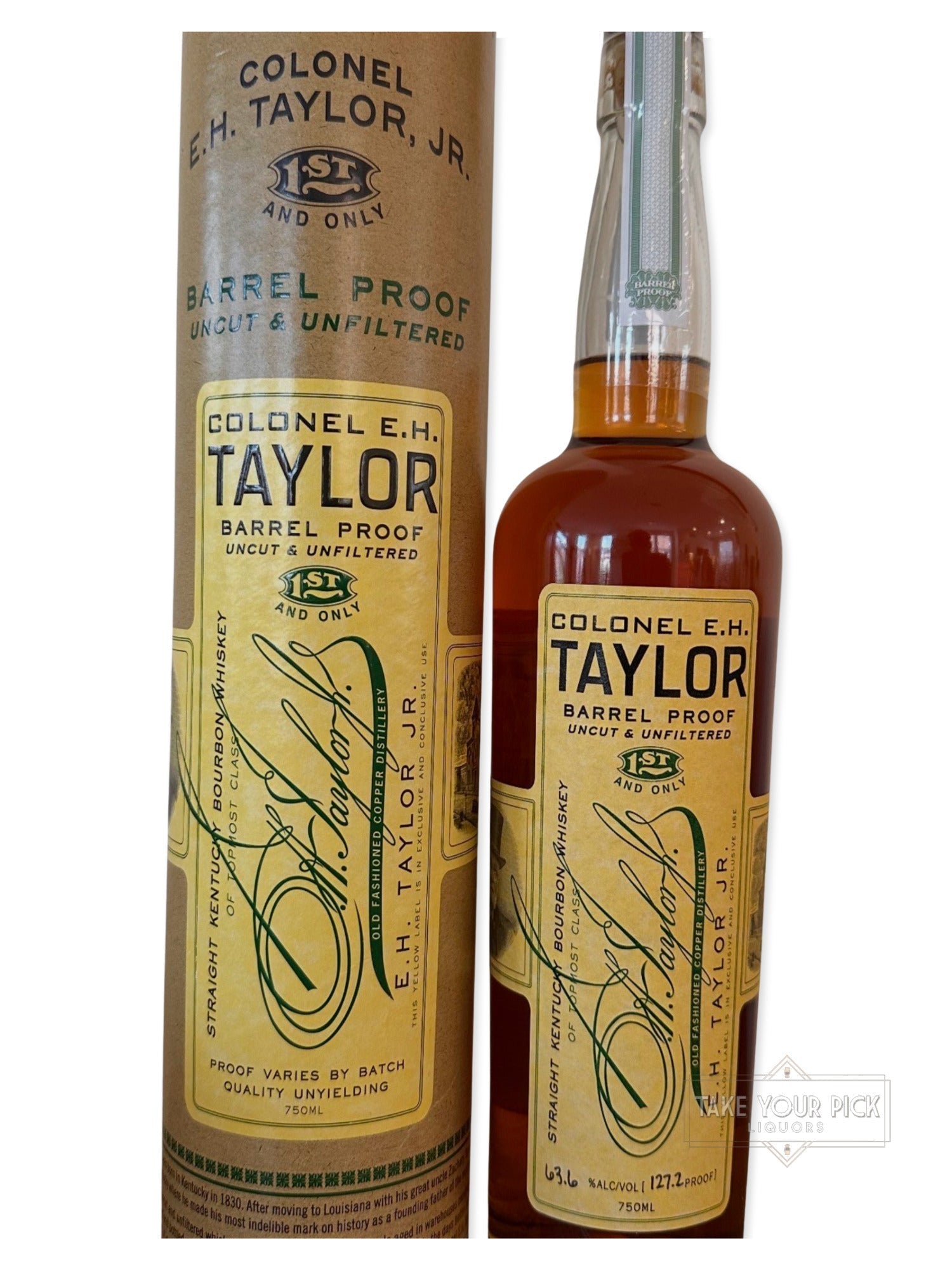 Colonel E.H. Taylor Barrel Proof Uncut & Unfiltered Kentucky Straight Bourbon Whiskey 750ml 127.2 Proof (Batch 4)