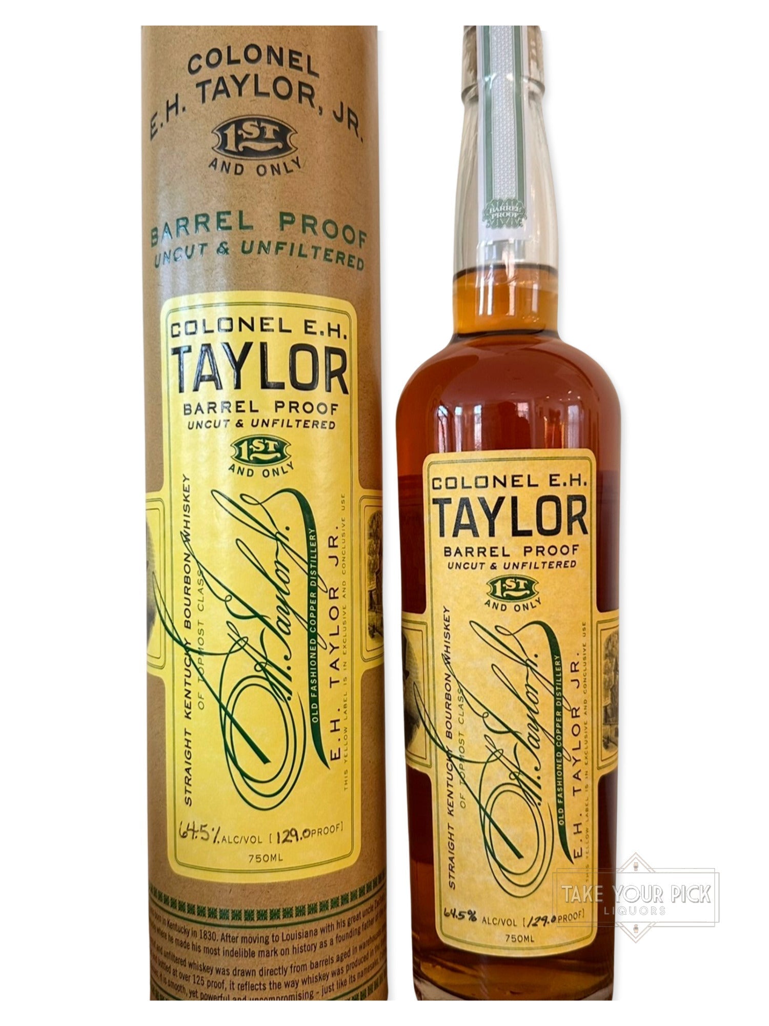 Colonel E.H. Taylor Barrel Proof Uncut & Unfiltered Kentucky Straight Bourbon Whiskey 750ml 129.0 Proof (Batch 3)