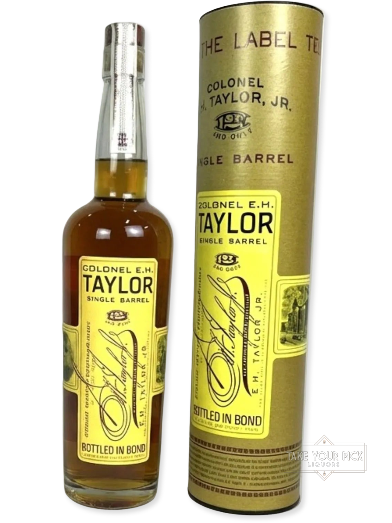 Colonel E.H. Taylor Single Barrel 2017 - 100 Proof - Bottle Back