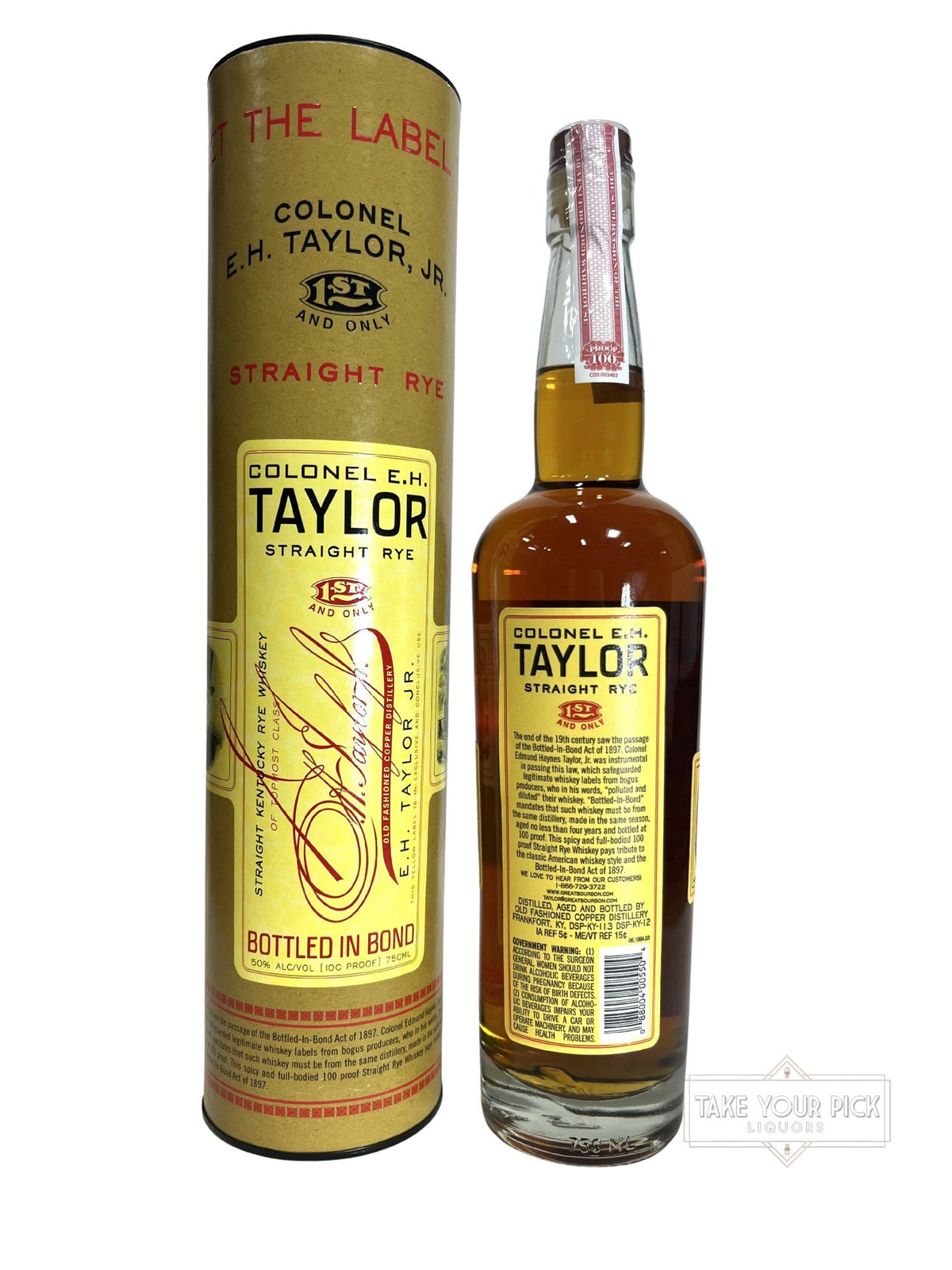 Colonel E.H. Taylor Straight Rye