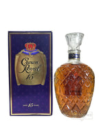 Crown Royal 15-year Paper Lablel 1990's with box - 80 Proof 750ml
