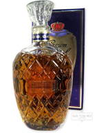 Crown Royal 15-year Paper Lablel 1990's with box - 80 Proof - Bottle Back