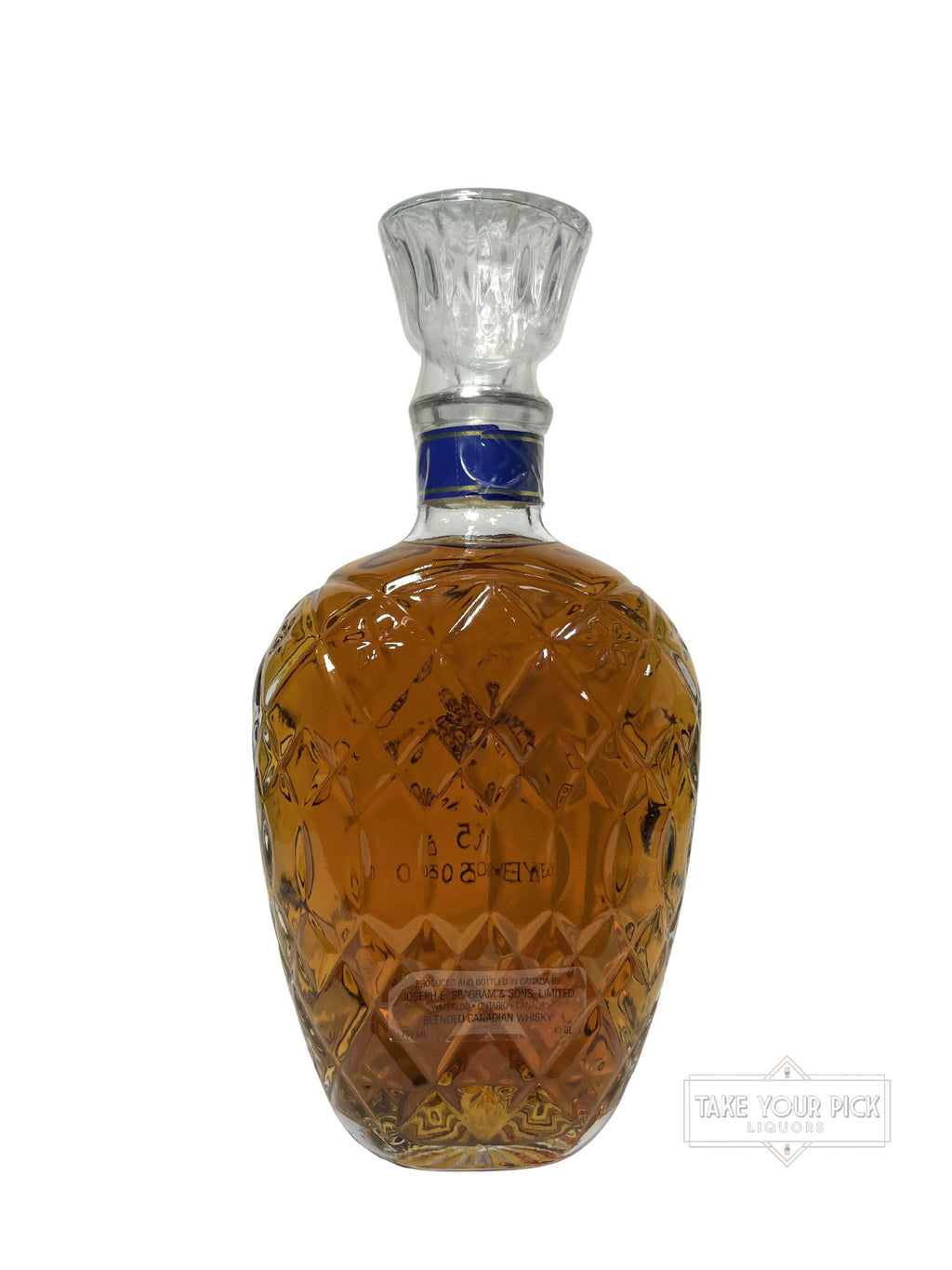 Crown Royal 15-year Vinyl Lablel 1990's - 80 Proof 750ml