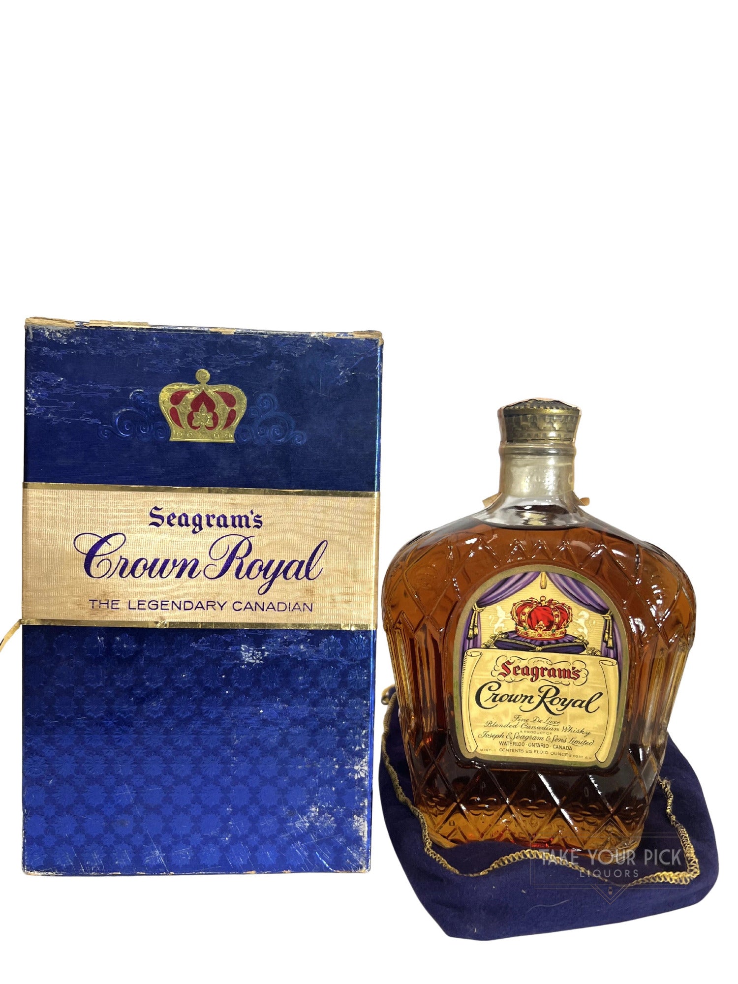 Crown Royal 1958 with bag and box - 80 Proof