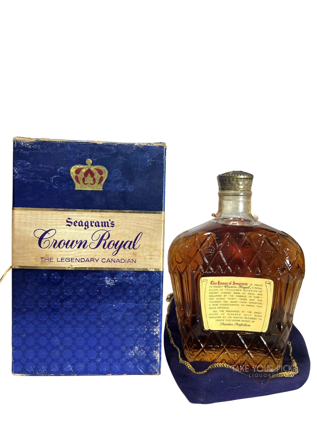 Crown Royal 1958 with bag and box - 80 Proof 750ml