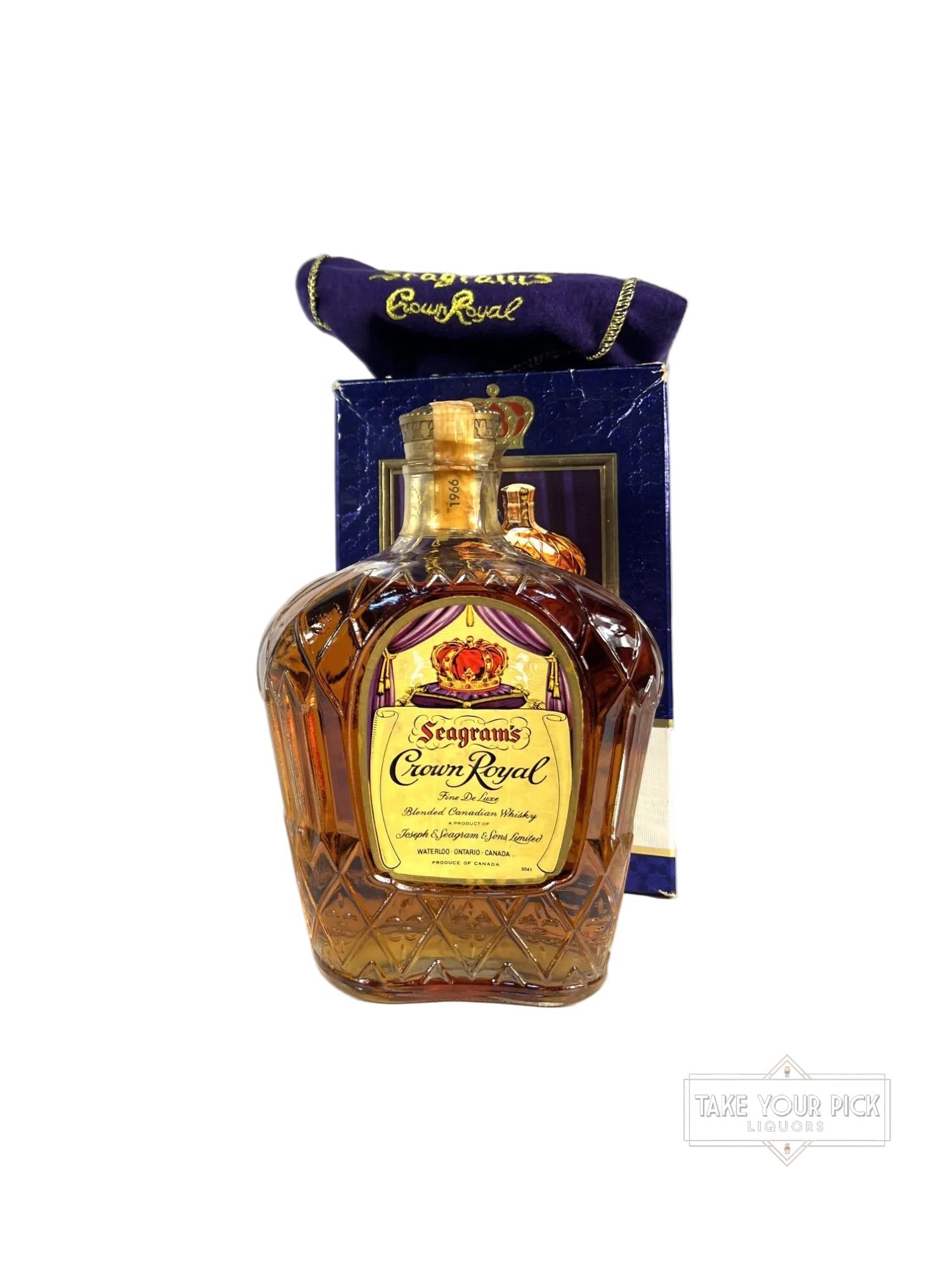 Crown Royal 1966 with bag and box - 80 Proof