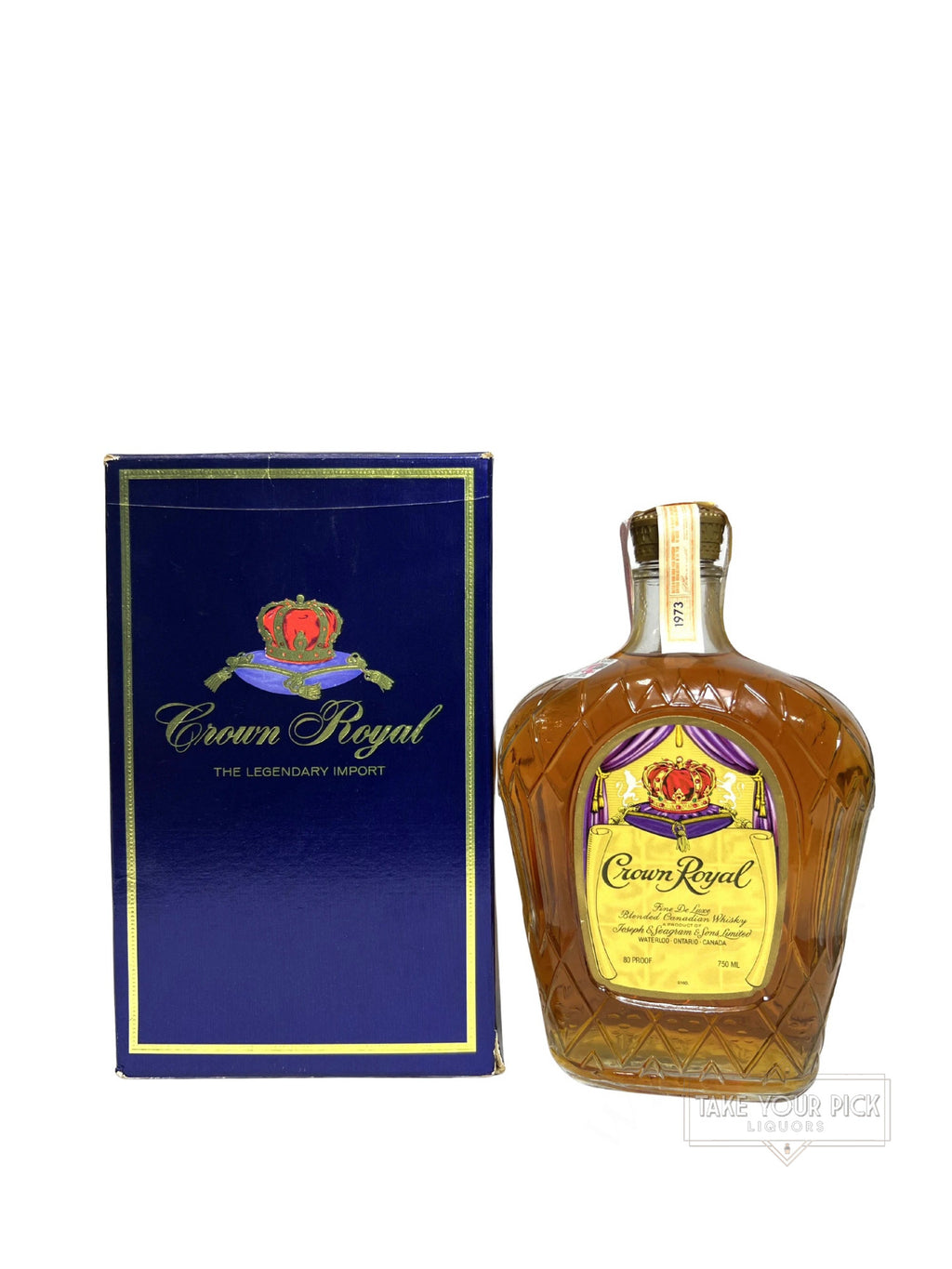 Crown Royal 1973 with box