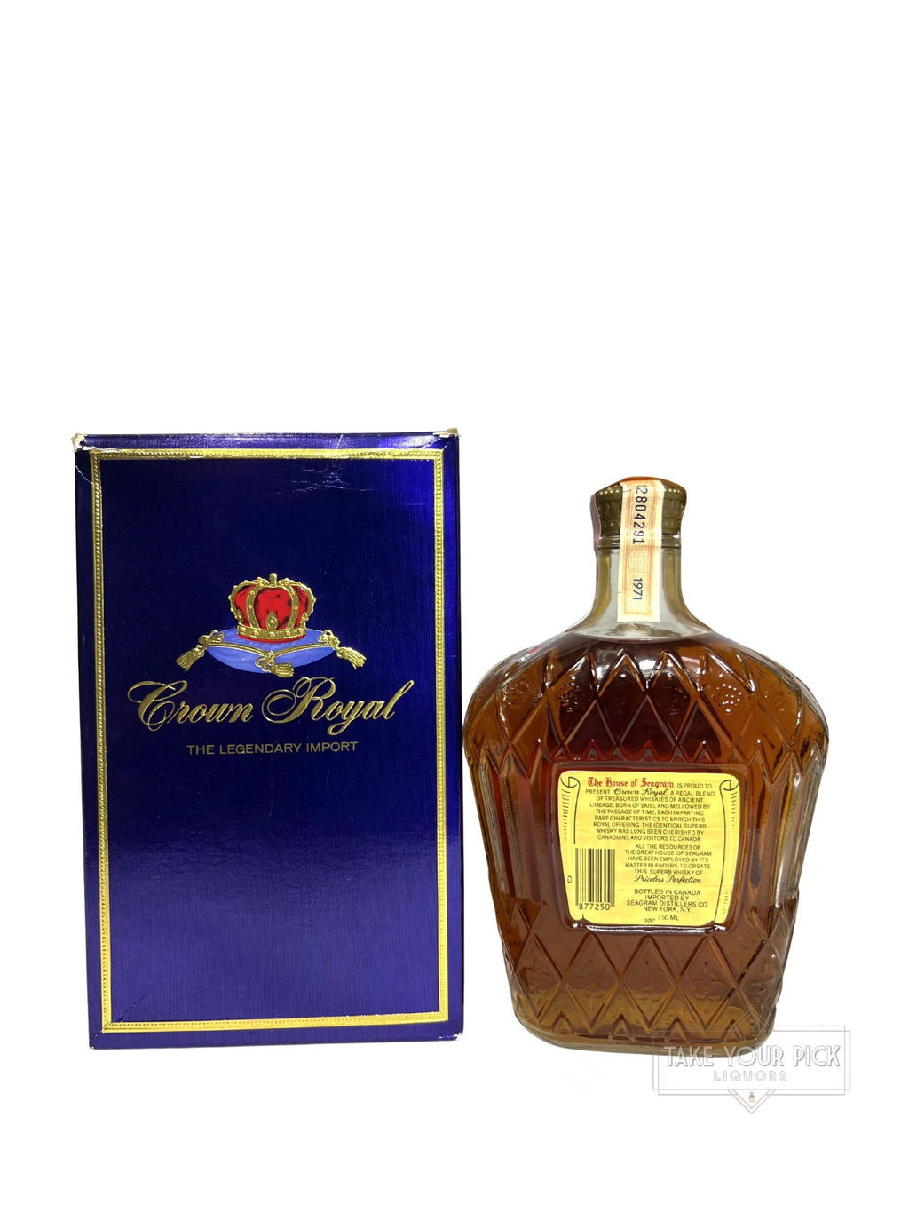 Crown Royal 1973 with box