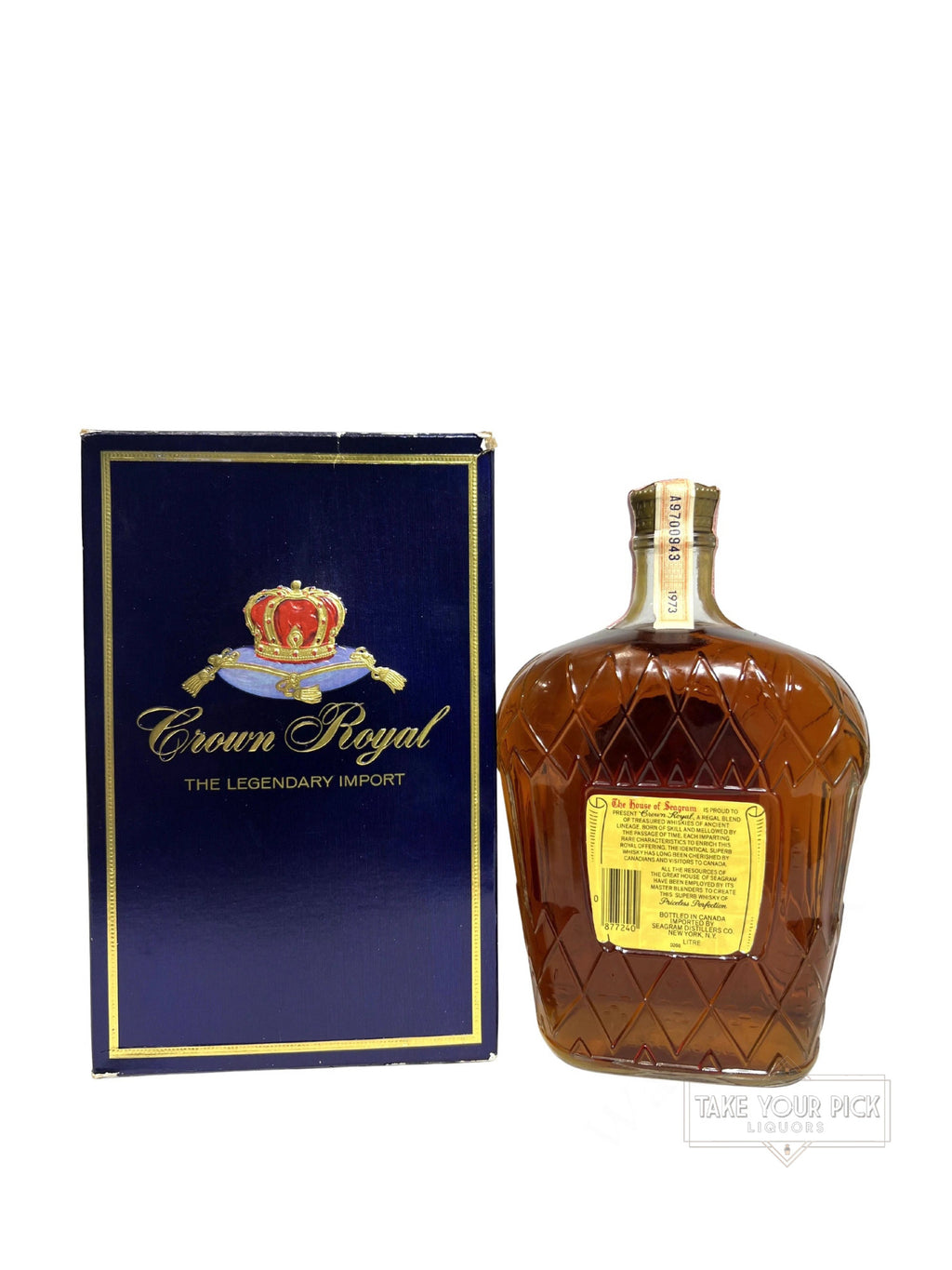 Crown Royal 1973 with box