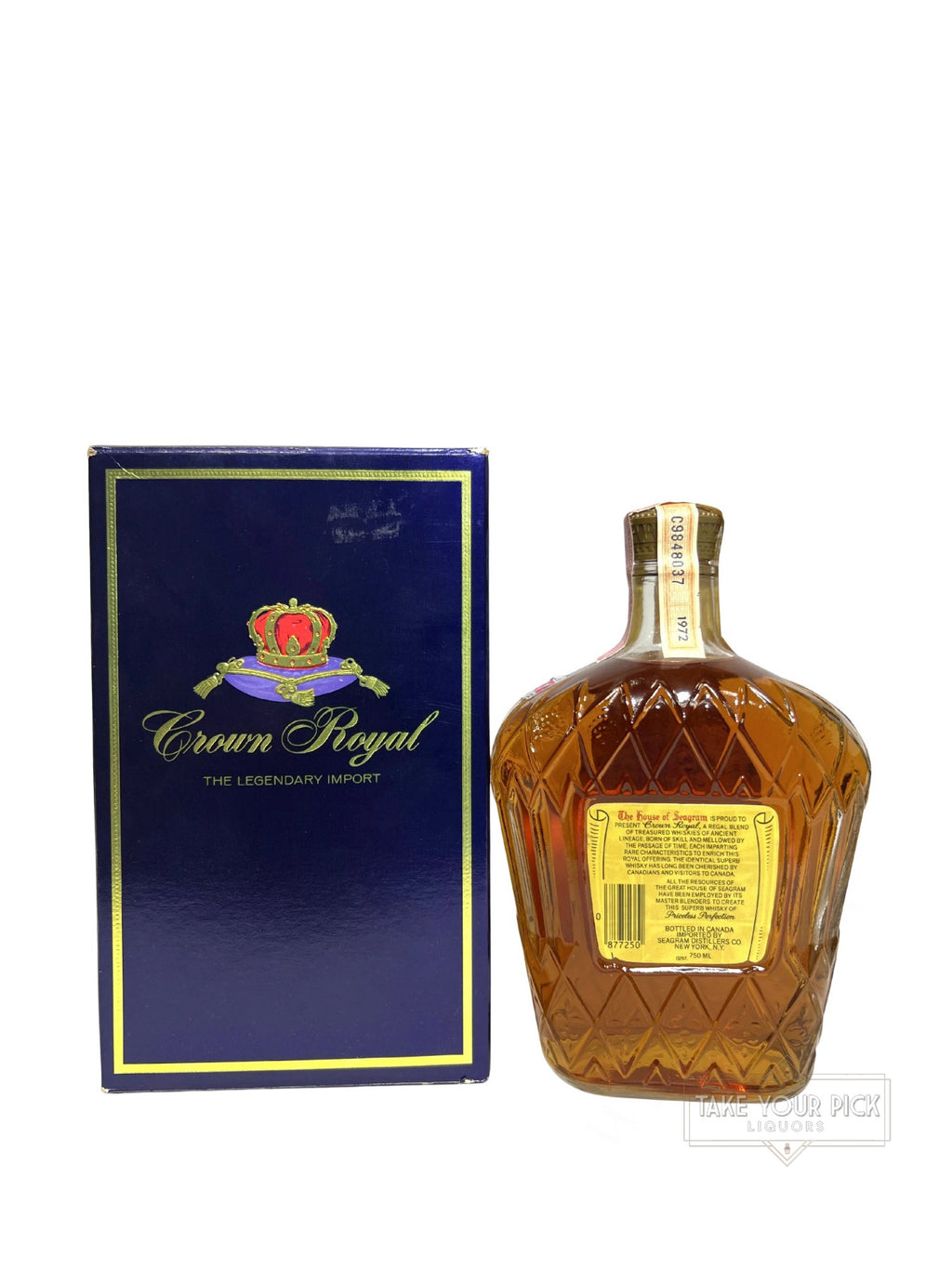 Crown Royal 1973 with box