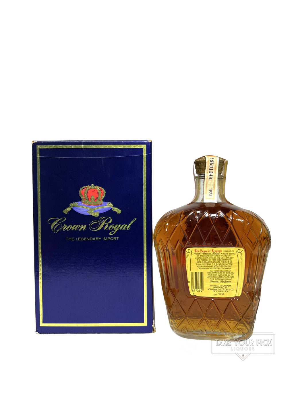 Crown Royal 1973 with box