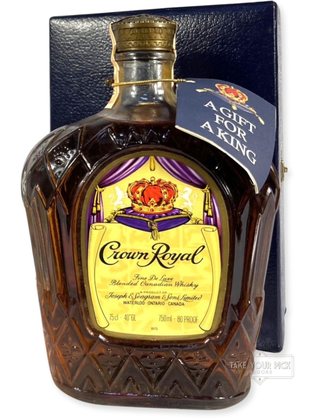 Crown Royal 1978 Gift for a King - 80 Proof - Bottle Front