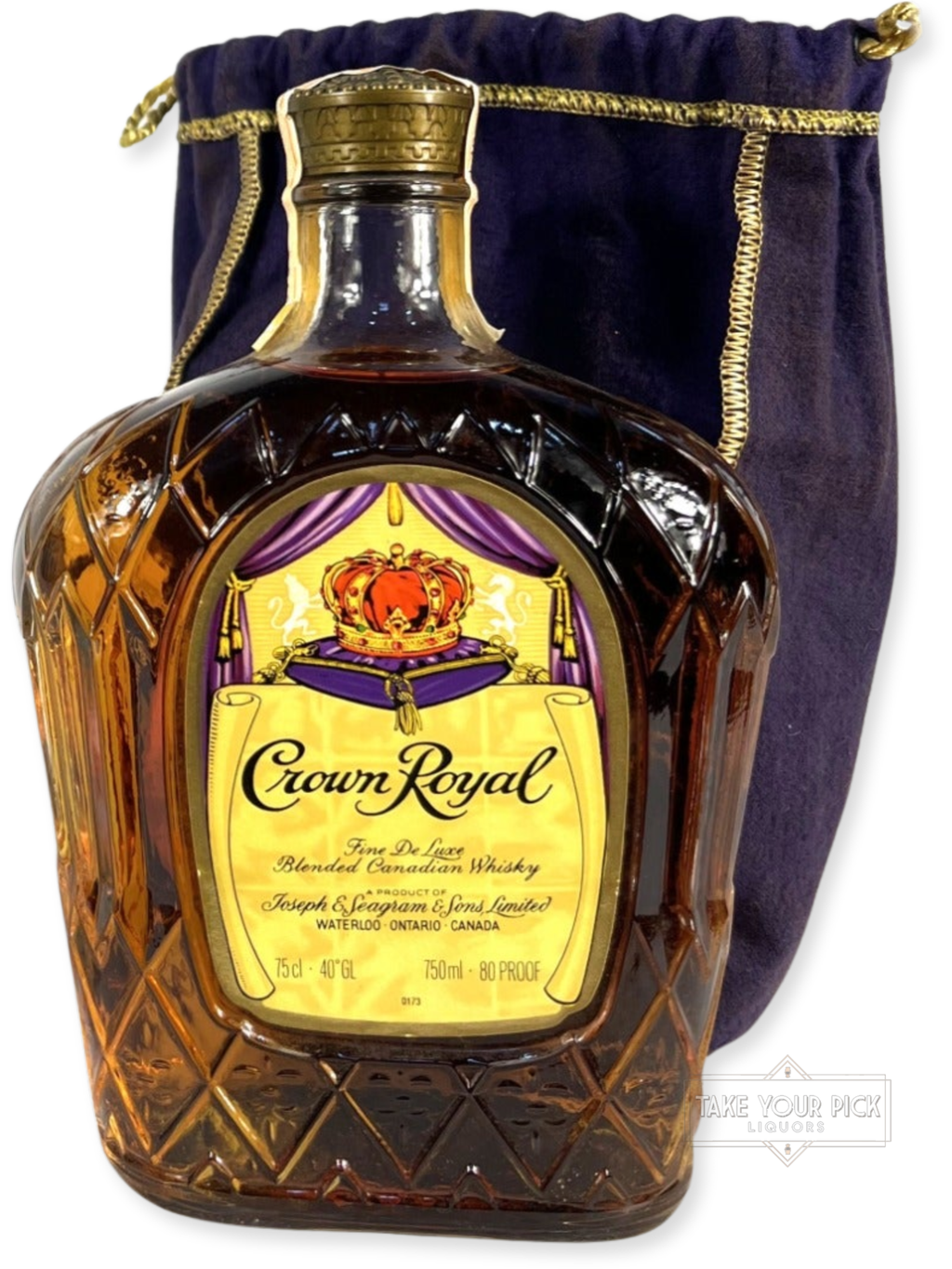 Crown Royal 1979 750ml with bag - 80 Proof - Bottle Front