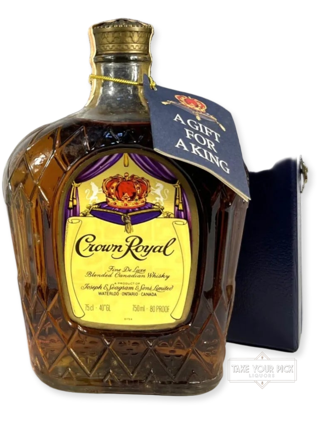 Crown Royal 1981 Gift for a King - 80 Proof - Bottle Front