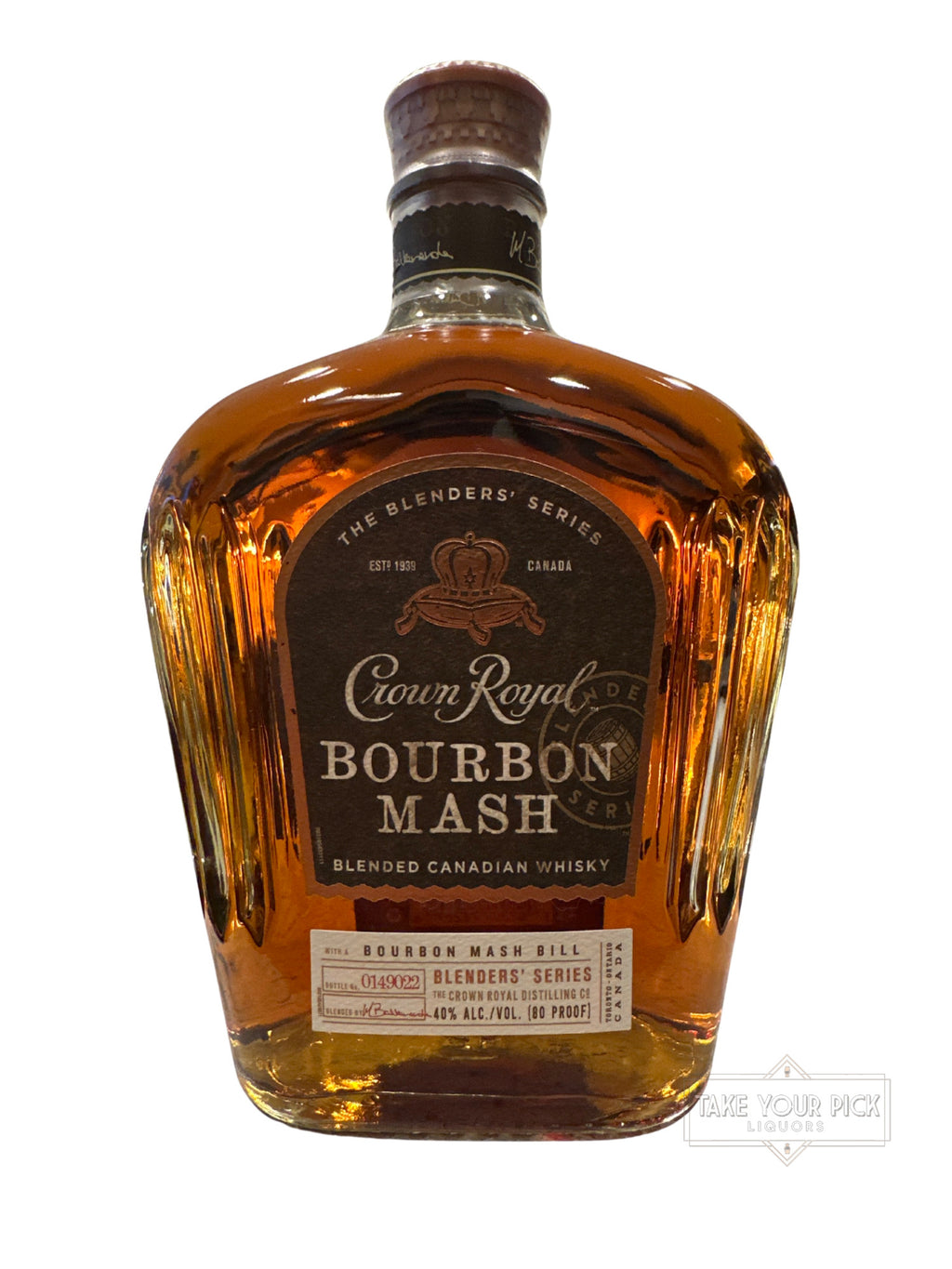 Crown Royal Bourbon Mash 80 Proof 750ml