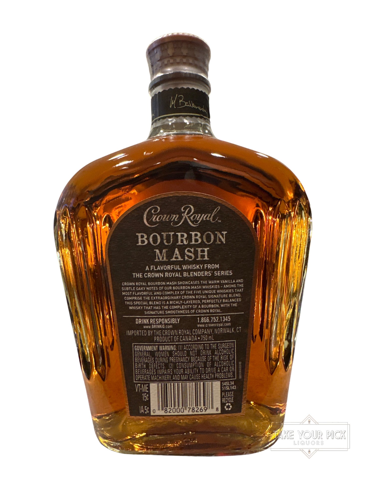 Crown Royal Bourbon Mash 80 Proof 750ml