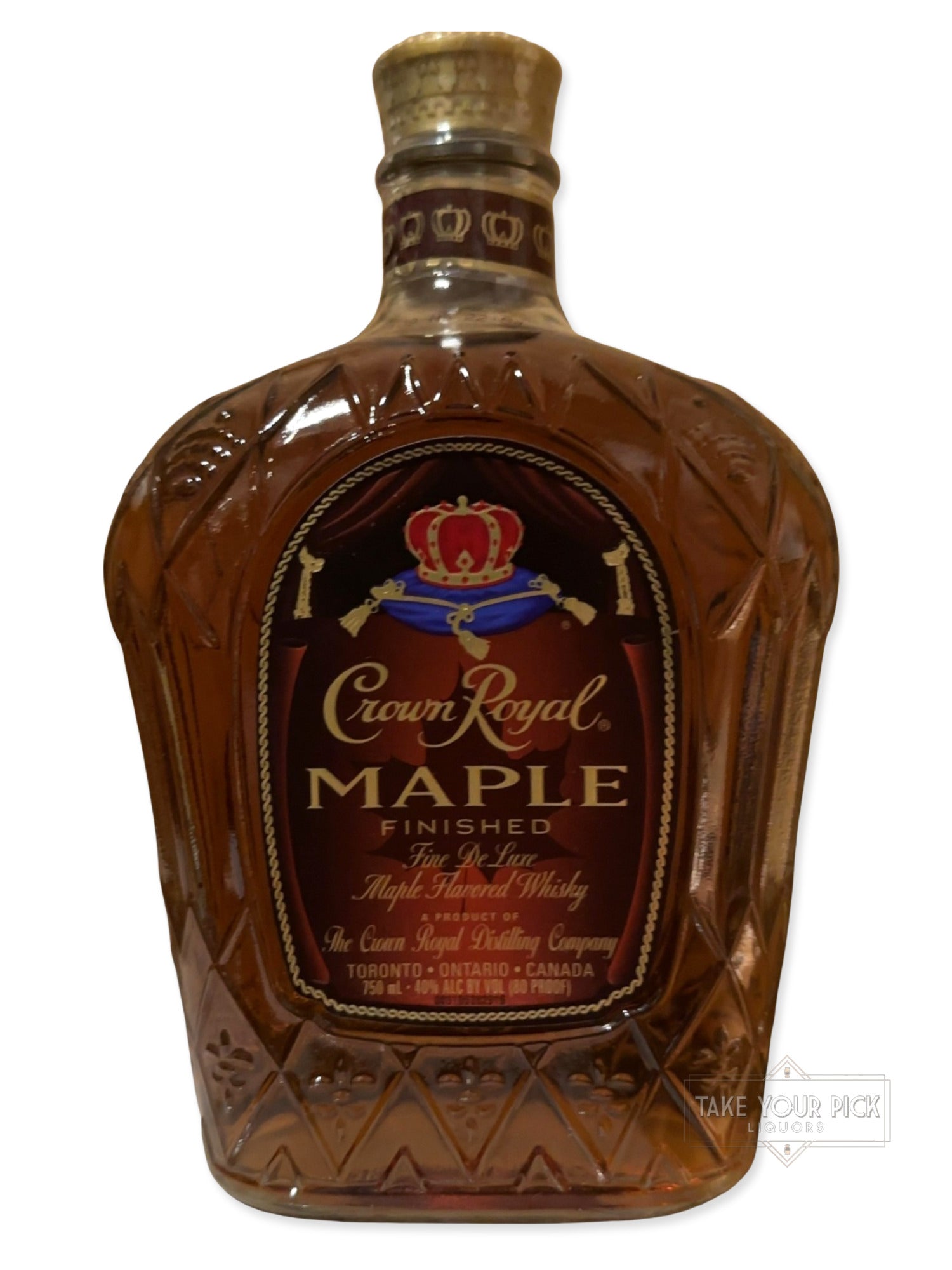 Crown Royal Distilling Company Crown Royal Maple Finished Fine De Luxe Maple Flavored Whisky 80 Proof