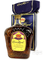 Crown Royal Fine De Luxe Blended Canadian Whisky 1975 - 80 Proof - Bottle Front