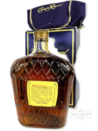 Crown Royal Fine De Luxe Blended Canadian Whisky 1975 - 80 Proof - Bottle Back